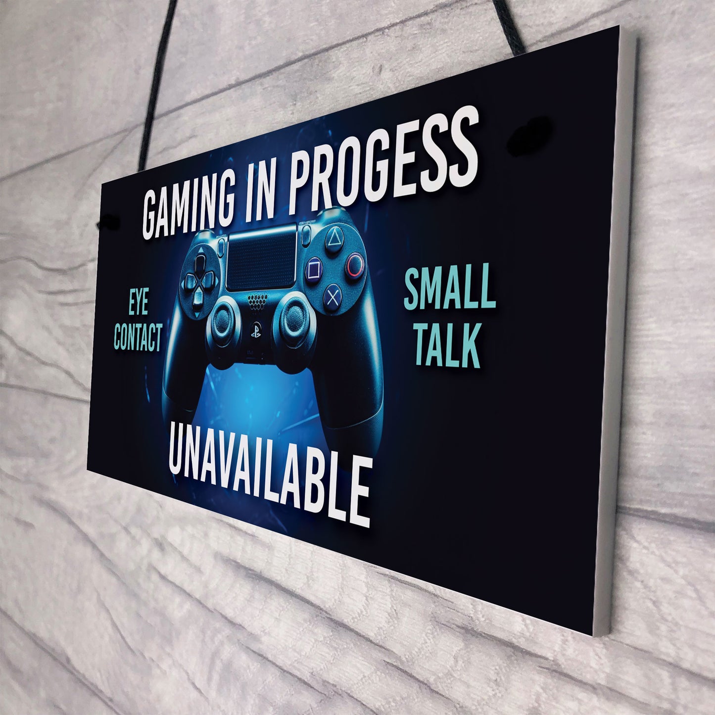 Funny Gaming In Progress Boys Bedroom Sign Gamer Gift For Son