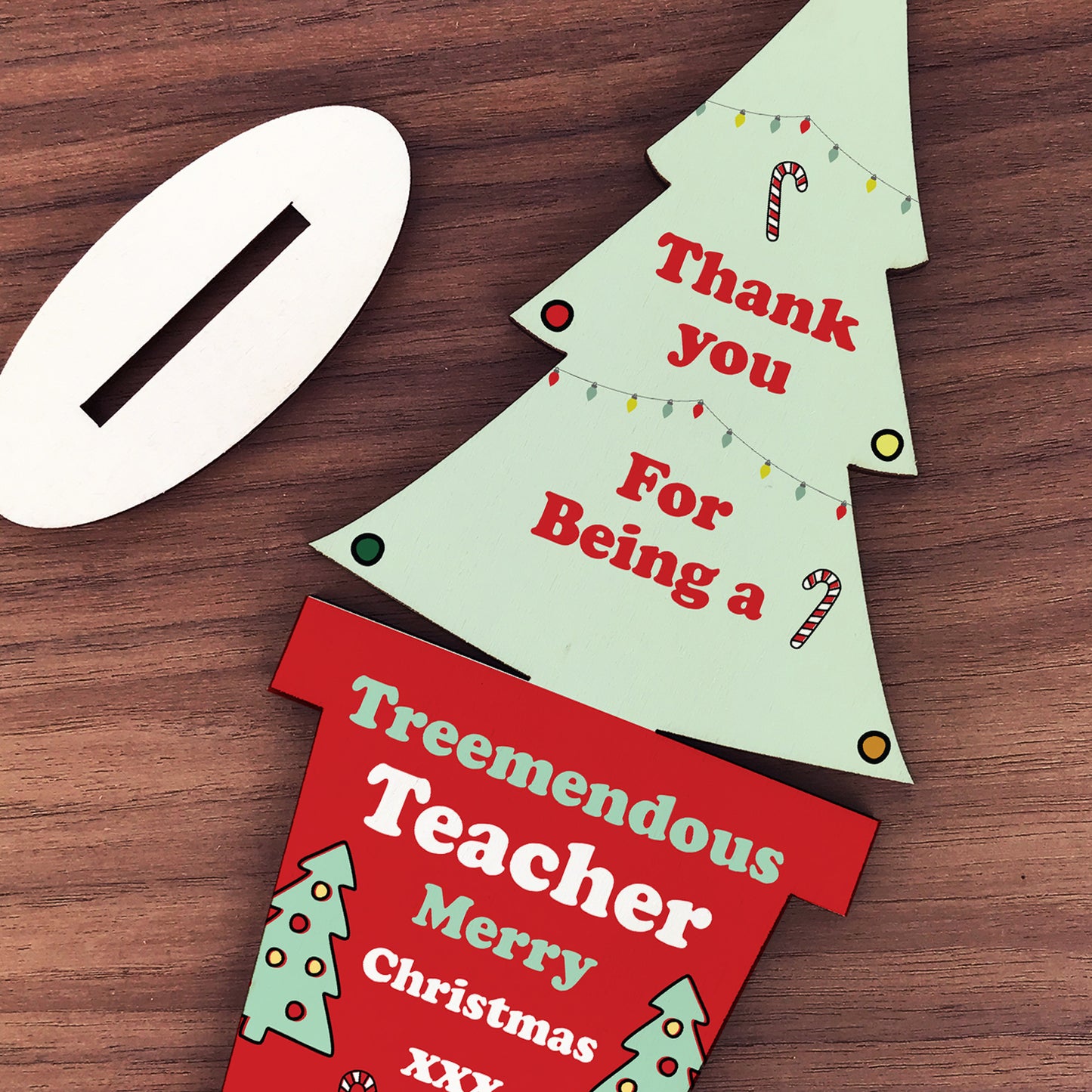 Thank You Christmas Gift For Teacher Standing Christmas Tree