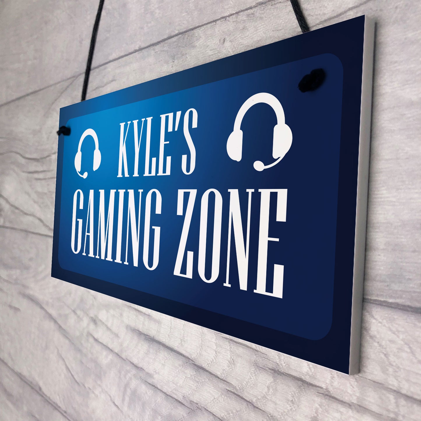 Personalised Gaming Zone Sign Gift For Boys Bedroom Novelty Gift