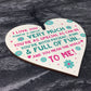 Special Auntie Gift Wooden Heart Plaque Auntie Birthday Gift