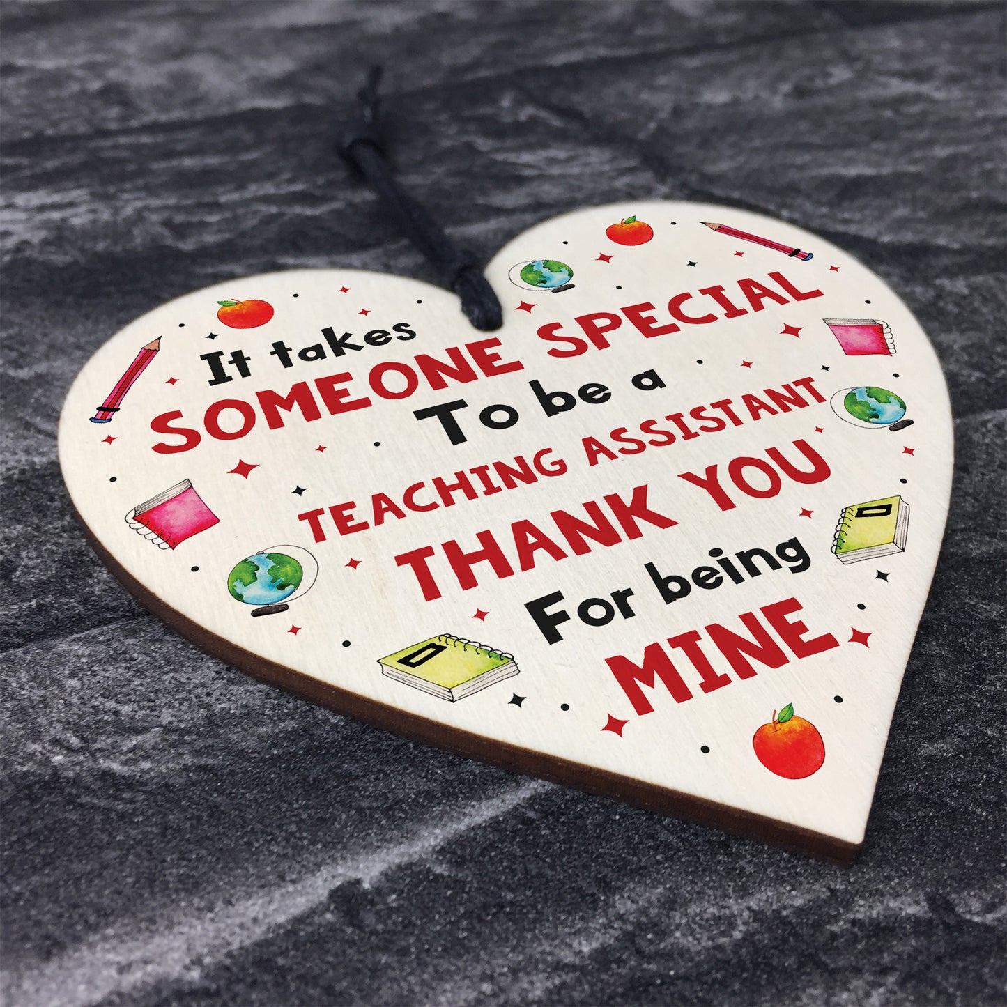 Handmade Thank You Teaching Assistant Gift Heart Leaving Gift