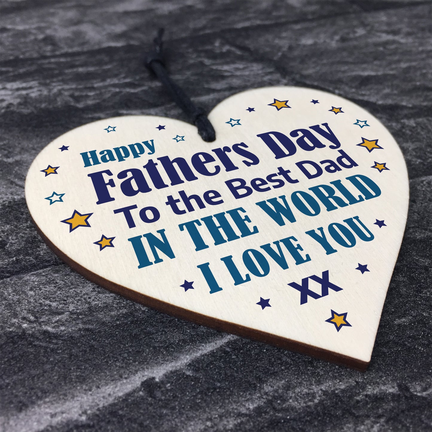 Fathers Day Gifts For Dad Wooden Heart Dad Gift From Daughter