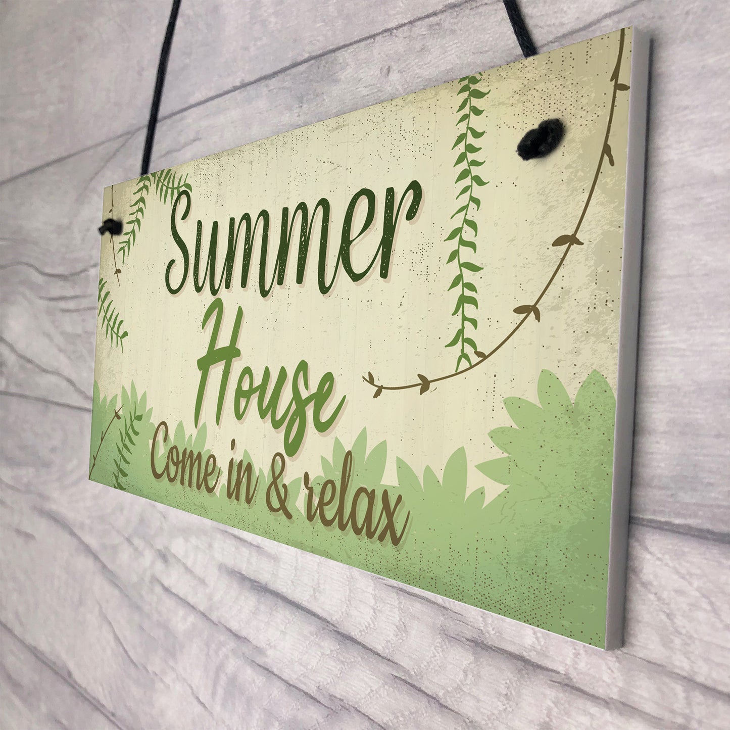 Summer House Plaque Shed Garden Sign Decor Mum Dad Nan Gift