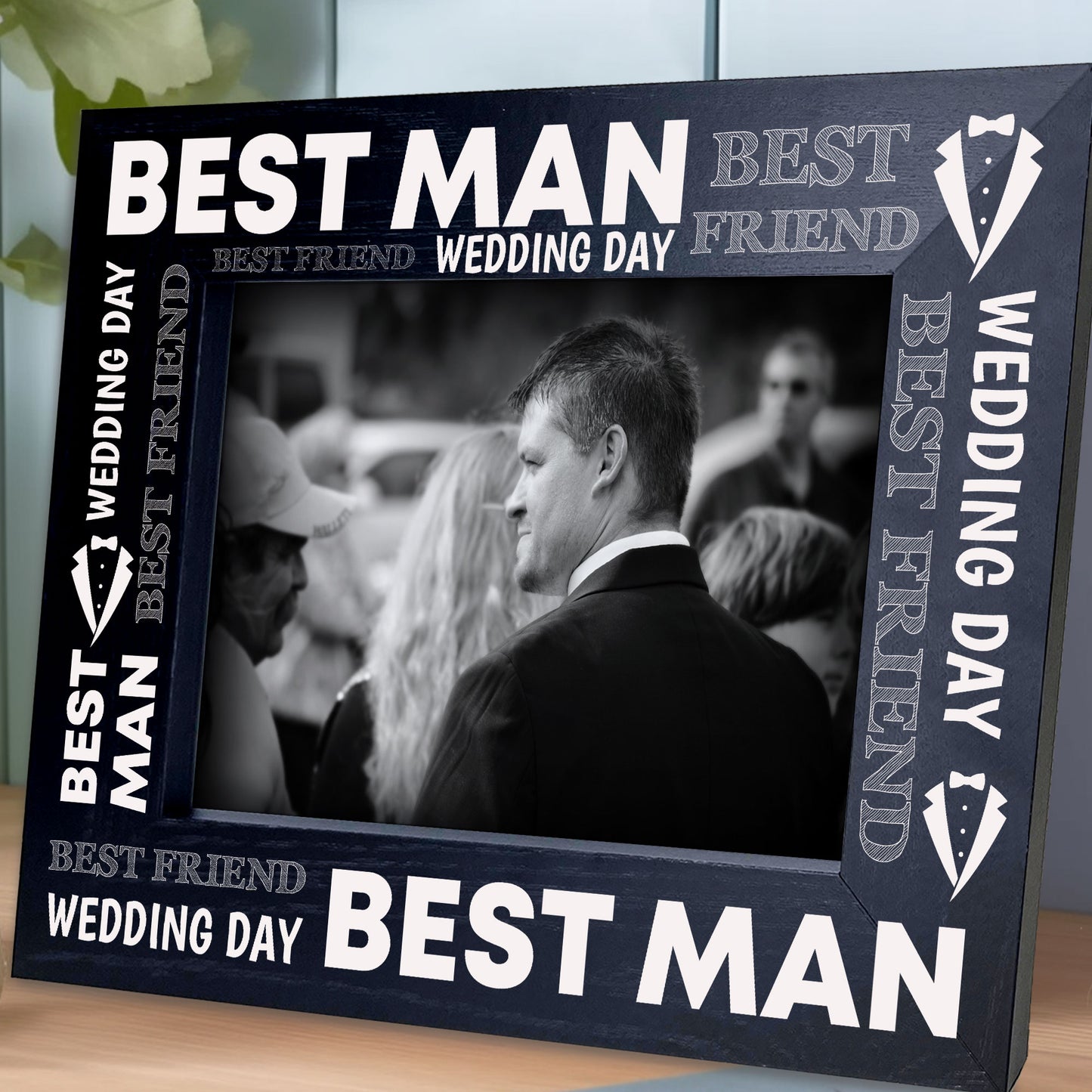 Best Man Photo Frame Thank You Keepsake Gift Wedding Day Gift