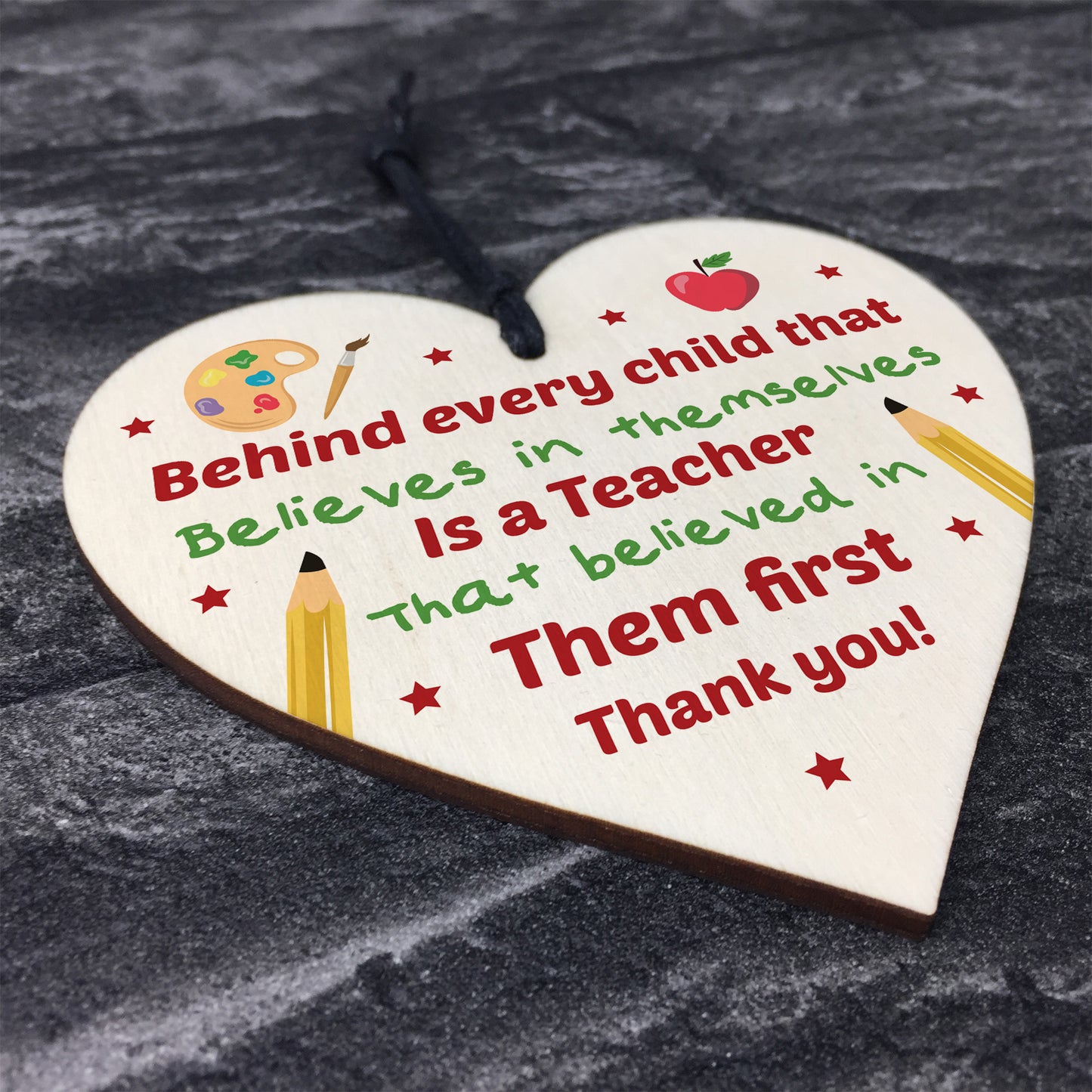 Thank You Teacher Gift Plaque Keepsake Leaving NURSERY School