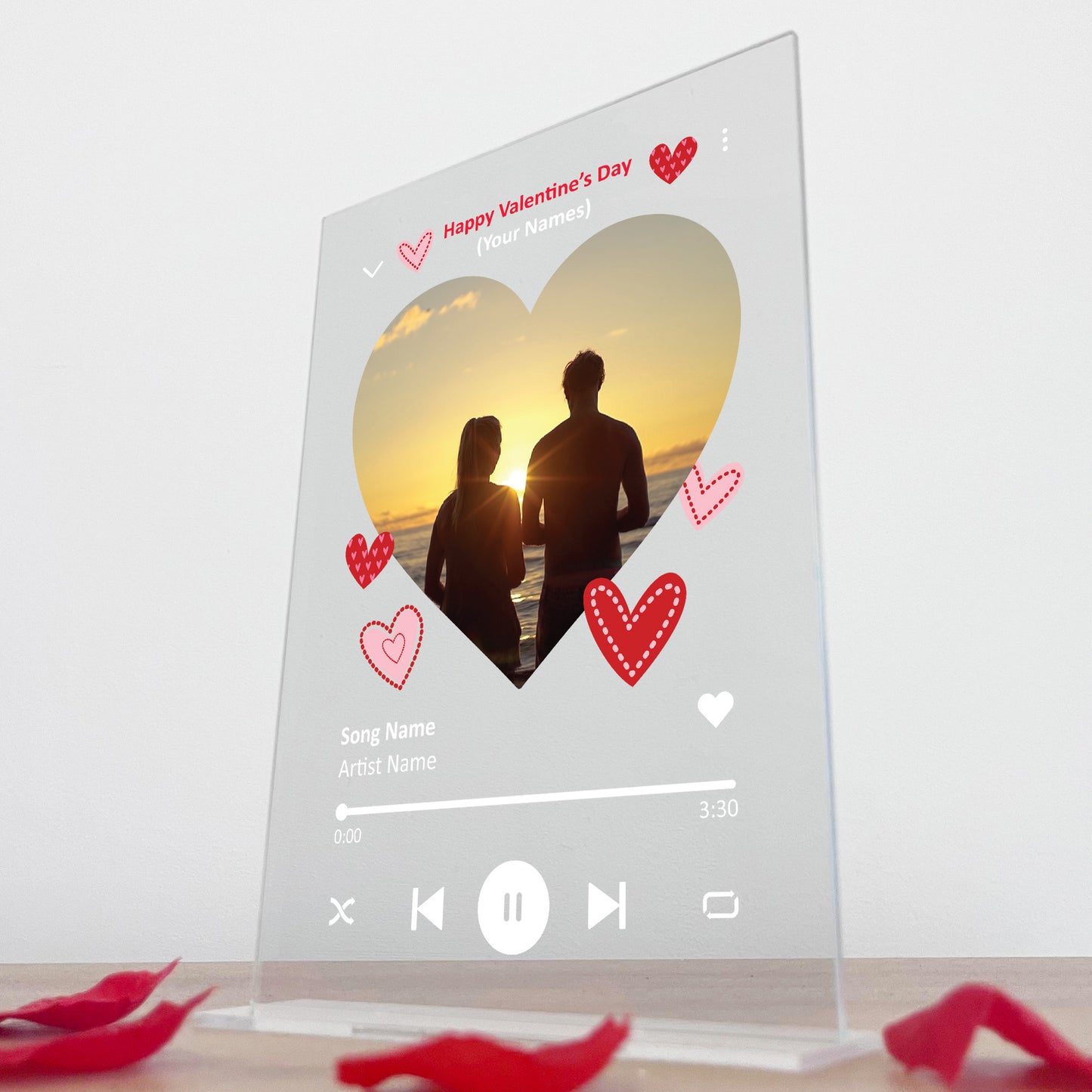 Personalised Valentine's Day Acrylic Plaque Acrylic Gift For Him