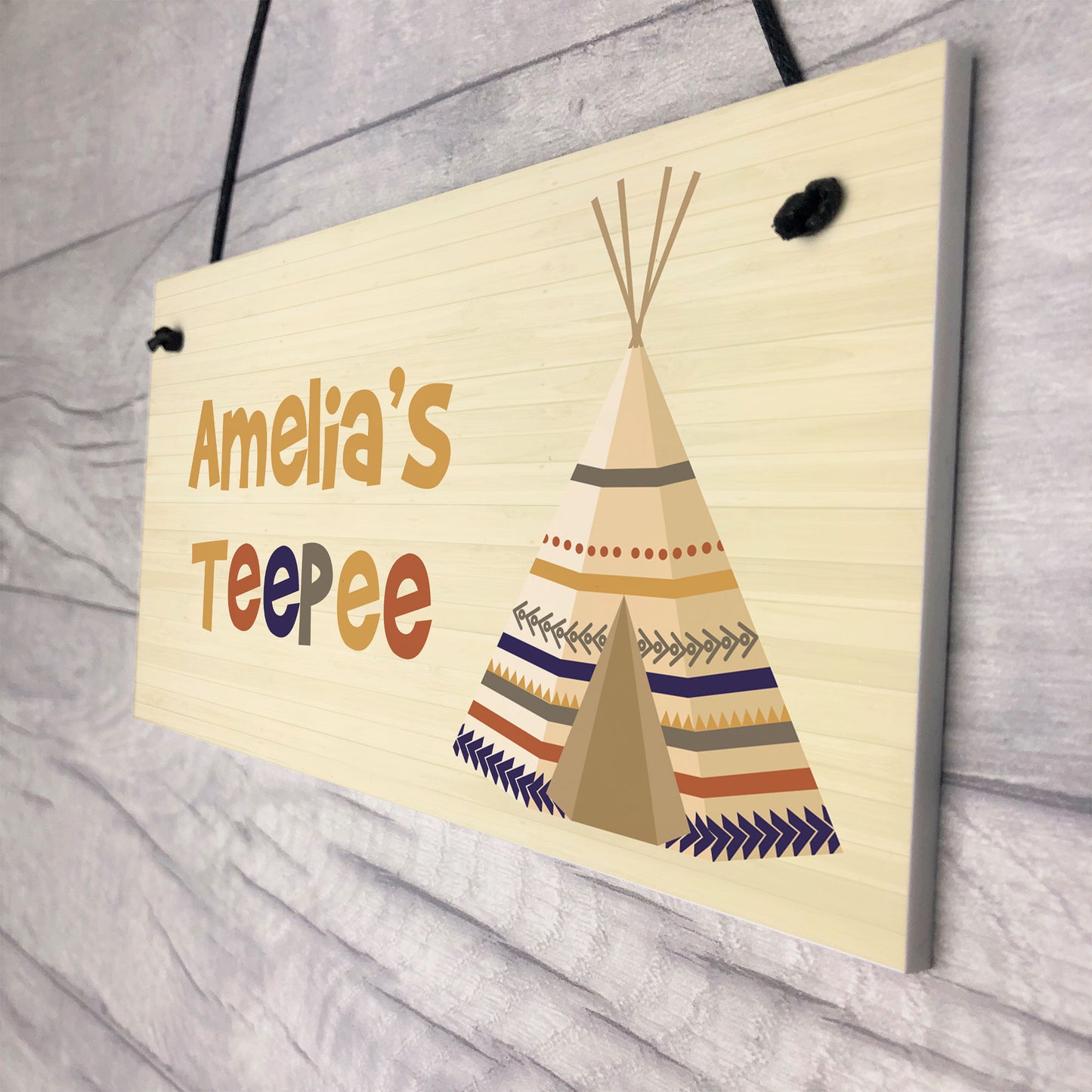 PERSONALISED Teepee Playhouse Den Home Decor Sign Gift