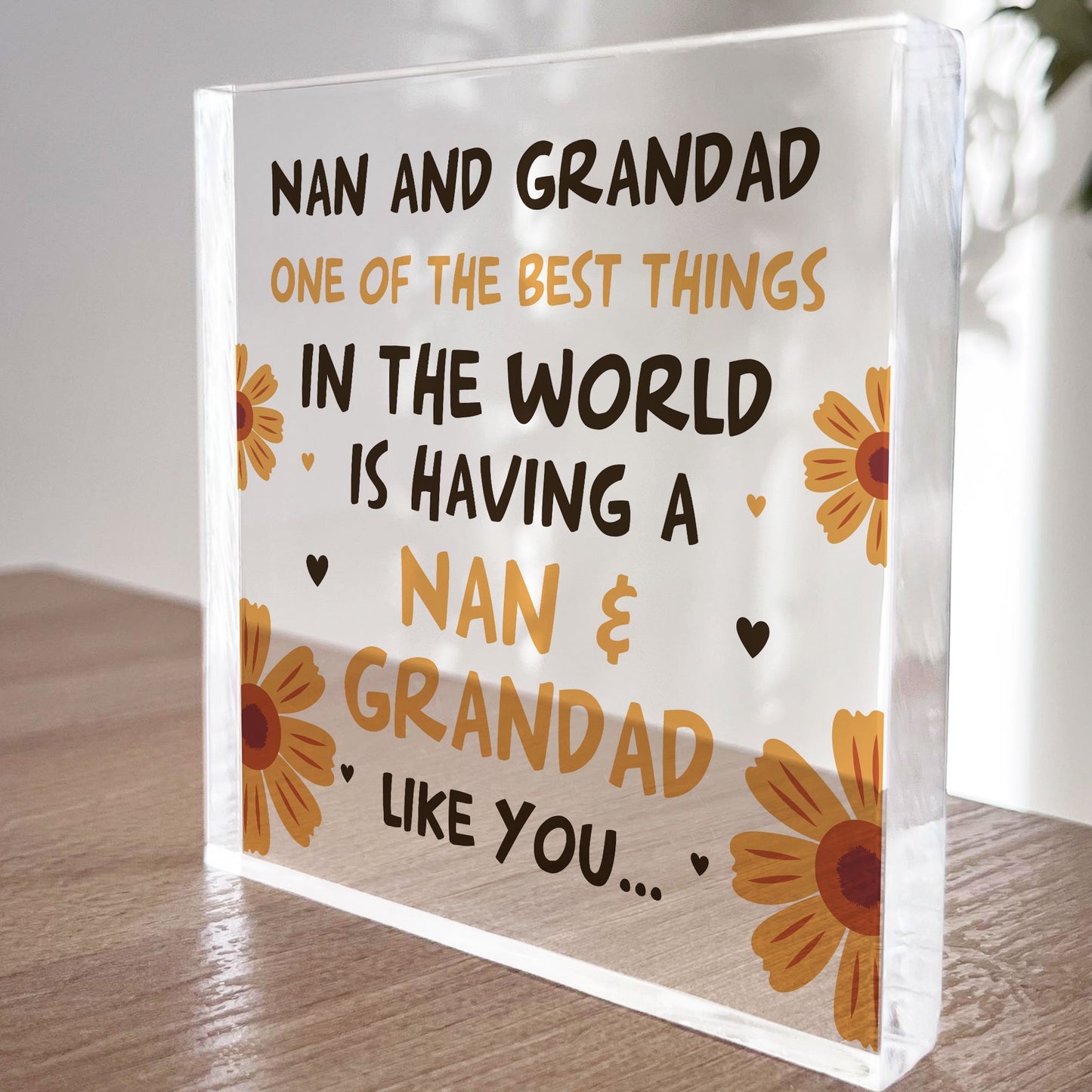 Nan And Grandad Sign Gift For Nan And Grandad Christmas Birthday