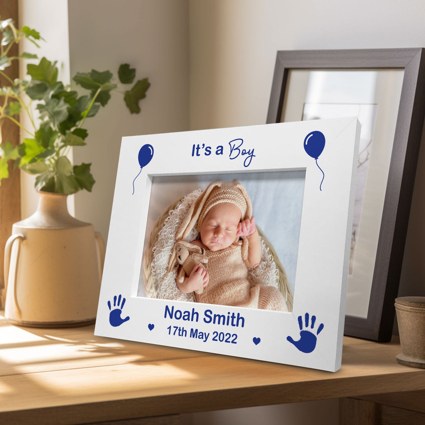 It's A Boy PERSONALISED Baby Boy Name Photo Frame