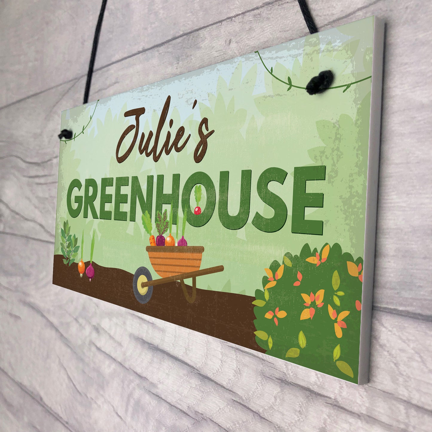 Personalised Greenhouse Plaque Garden Shed SummerHouse Gift