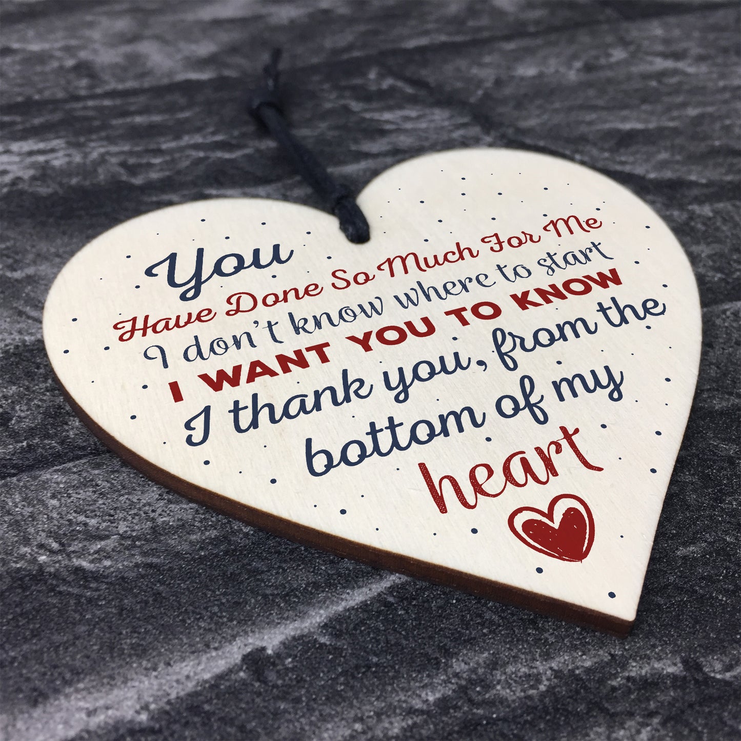 Handmade Wooden Heart Gift For Teacher Mentor Friend Gifts