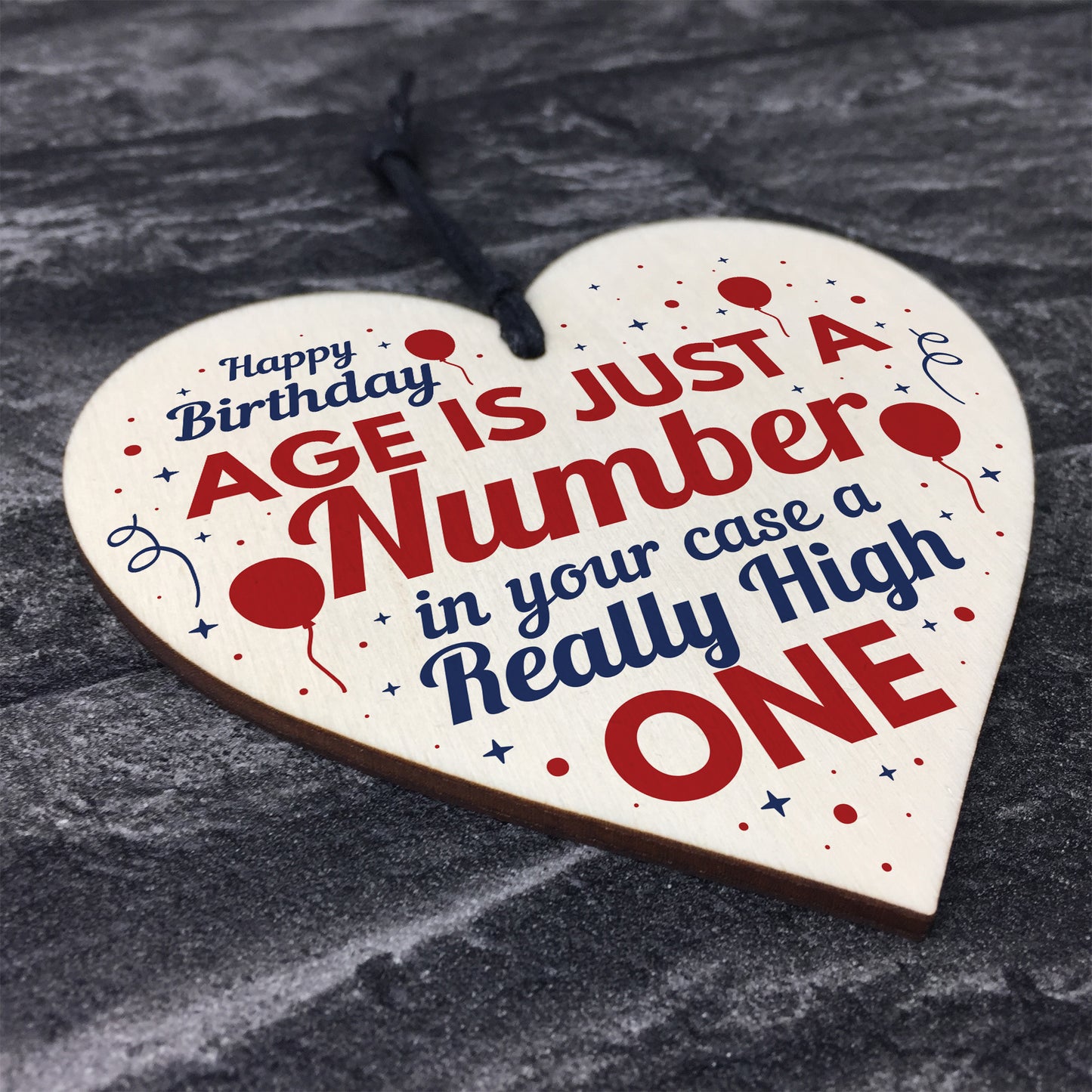 30th 40th 50th 60th Birthday Gifts For Men Women Wood Heart Sign