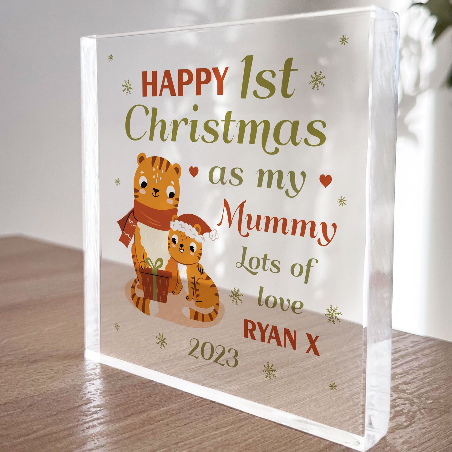 1st Christmas As My Mummy Gift Personalised Plaque Gift For Mum