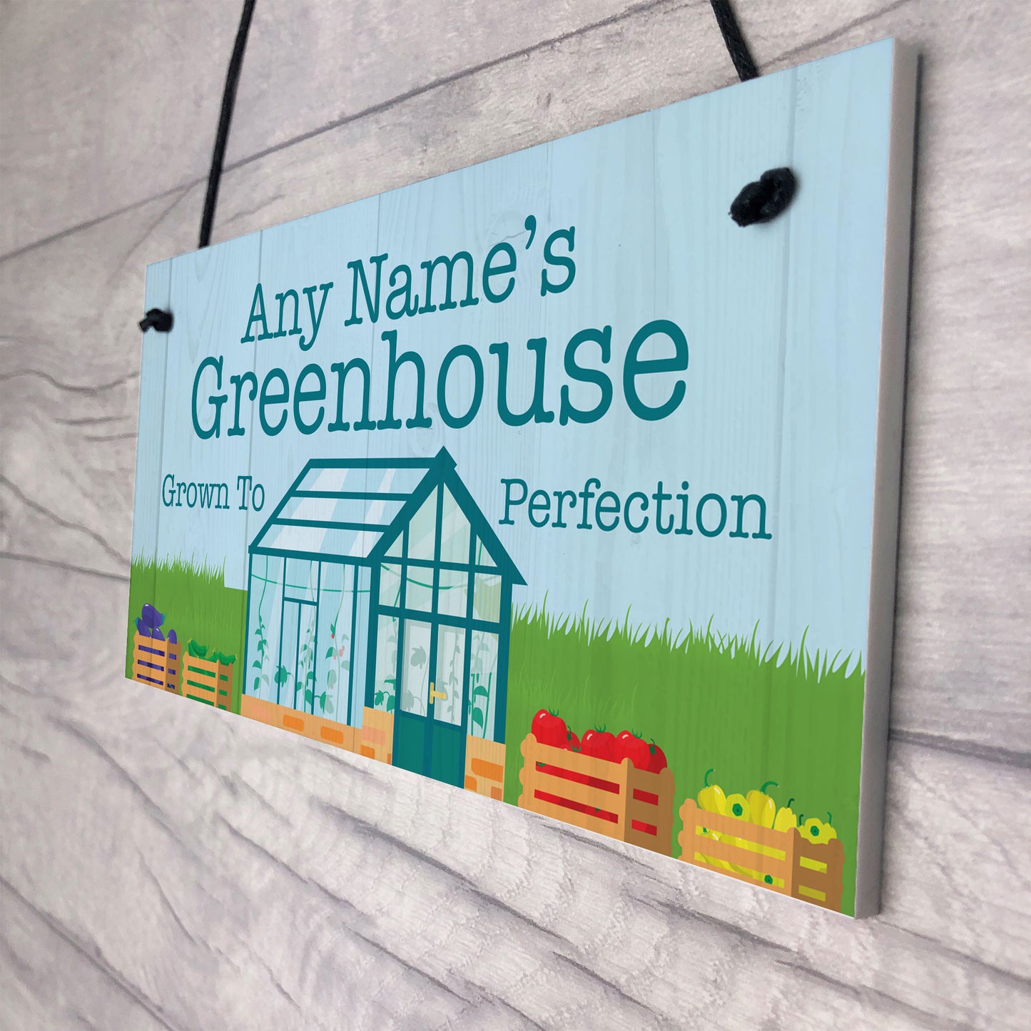 Greenhouse Sign For Garden Personalised Greenhouse Plaque