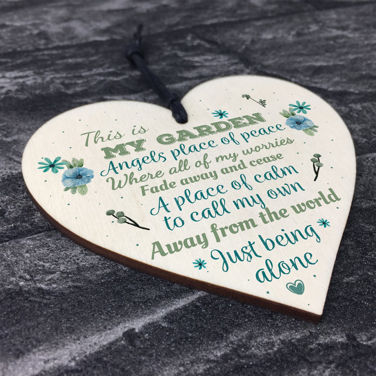 My Garden Novelty Heart SummerHouse Friendship Sign Garden