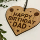 Birthday Gift For Dad Engraved Heart 30th 40th 50th Birthday