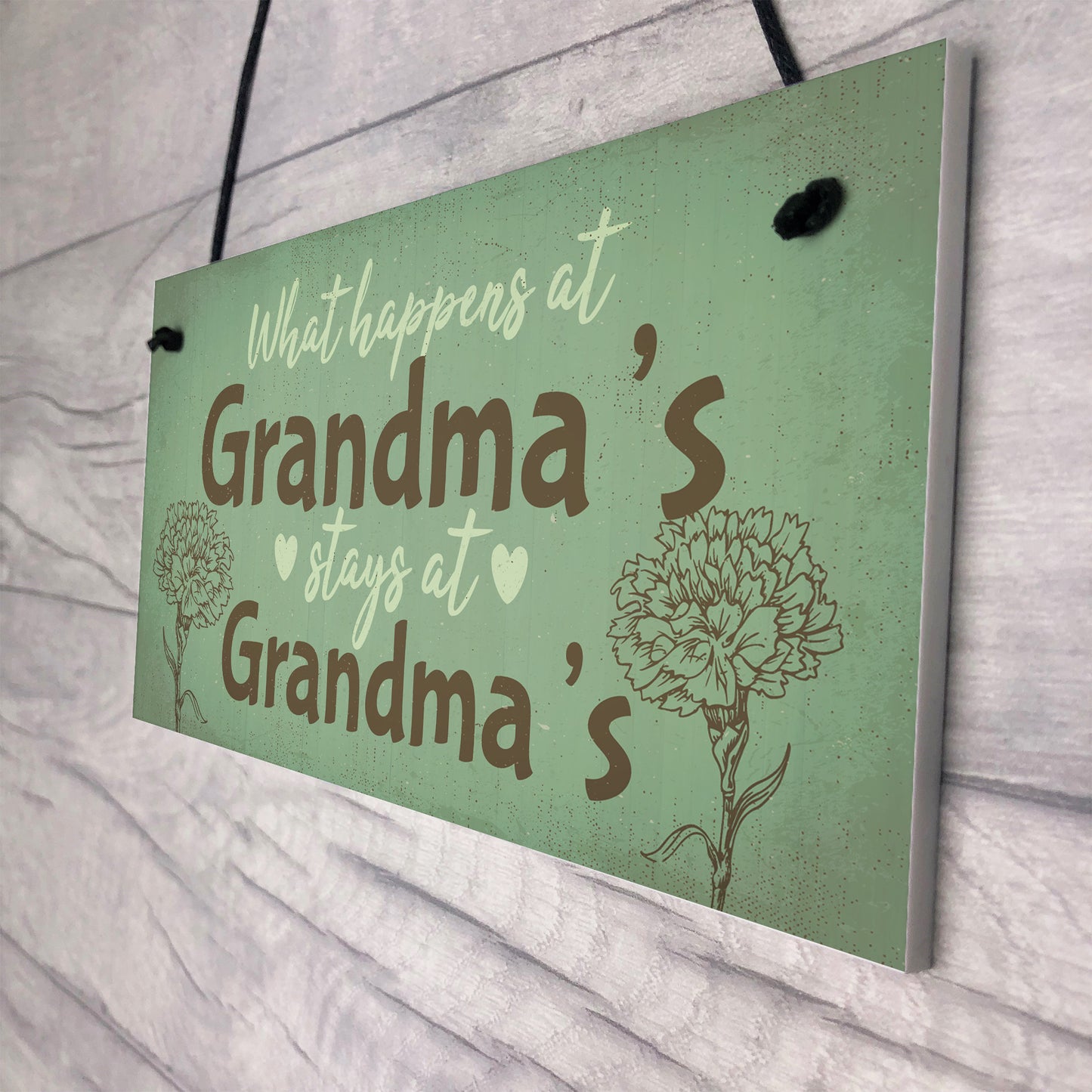 Grandma Gifts For Nan Nanny Hanging Garden Sign Kitchen Plaque