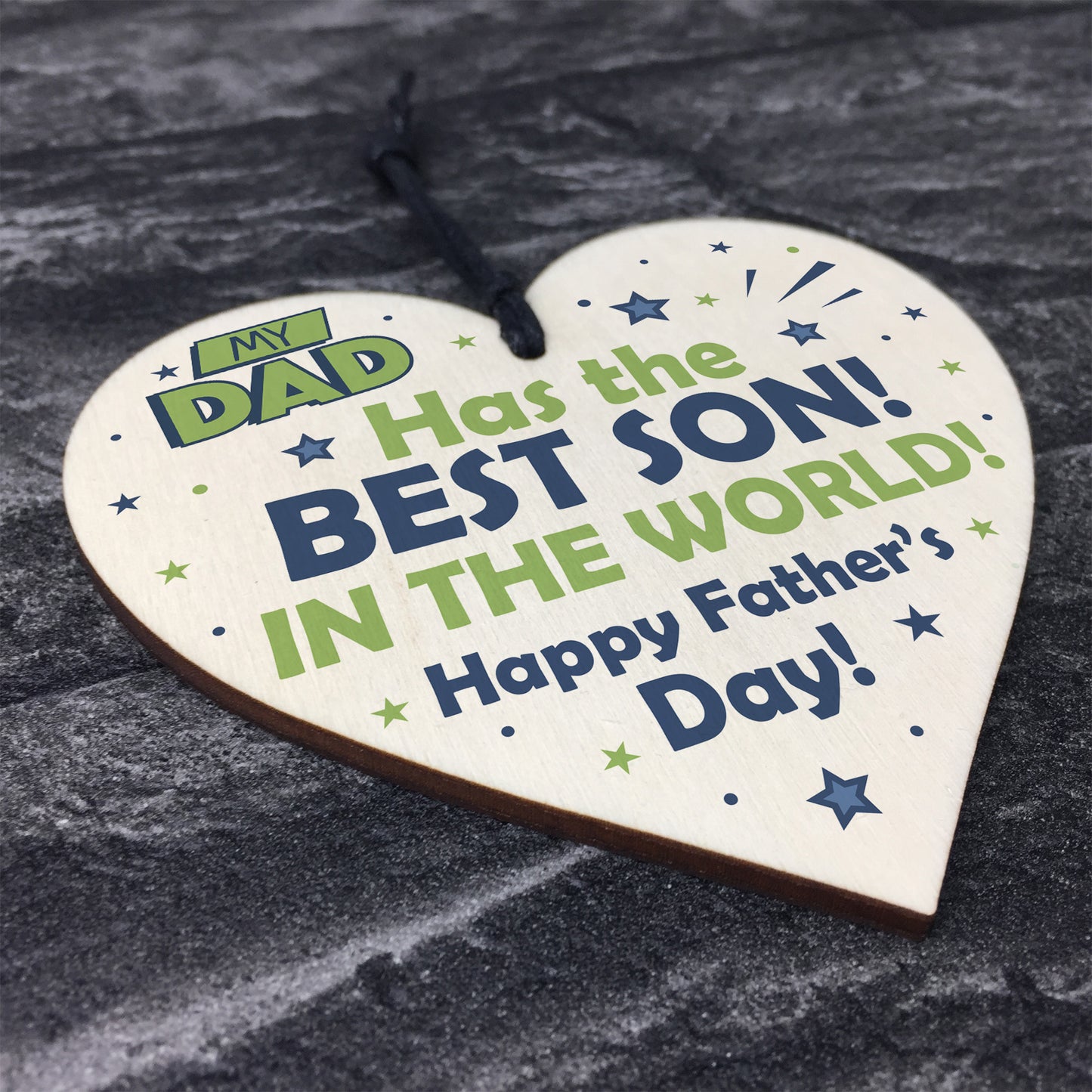 Fathers Day Gifts Wooden Heart Sign Novelty Gift For Dad