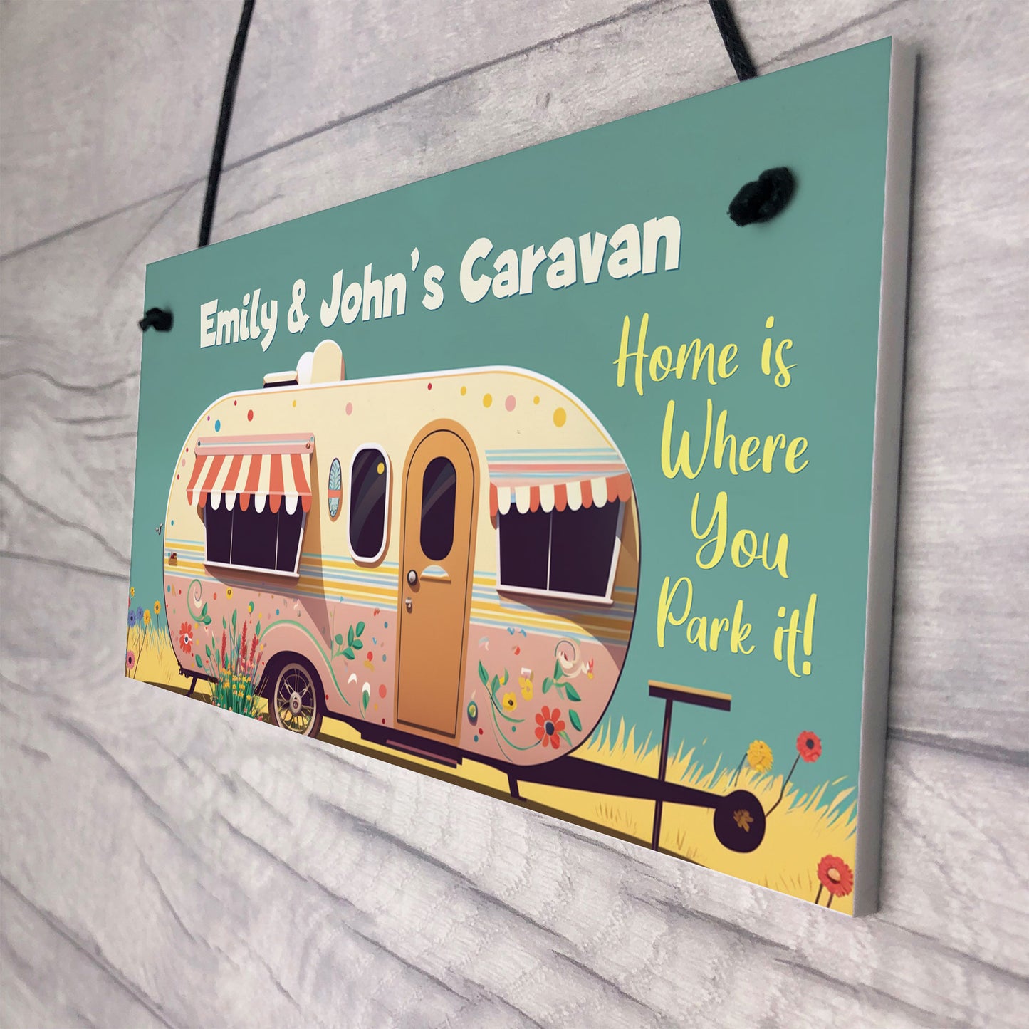 Personalised Caravan Sign Home Decor Accessories For Caravan