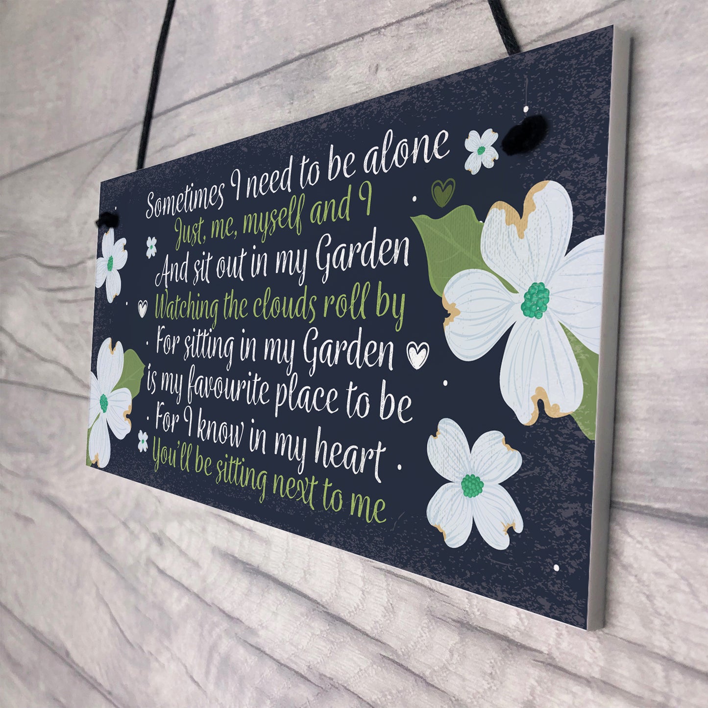 Garden Memorial Hanging Plaque SummerHouse Garden Shed Sign