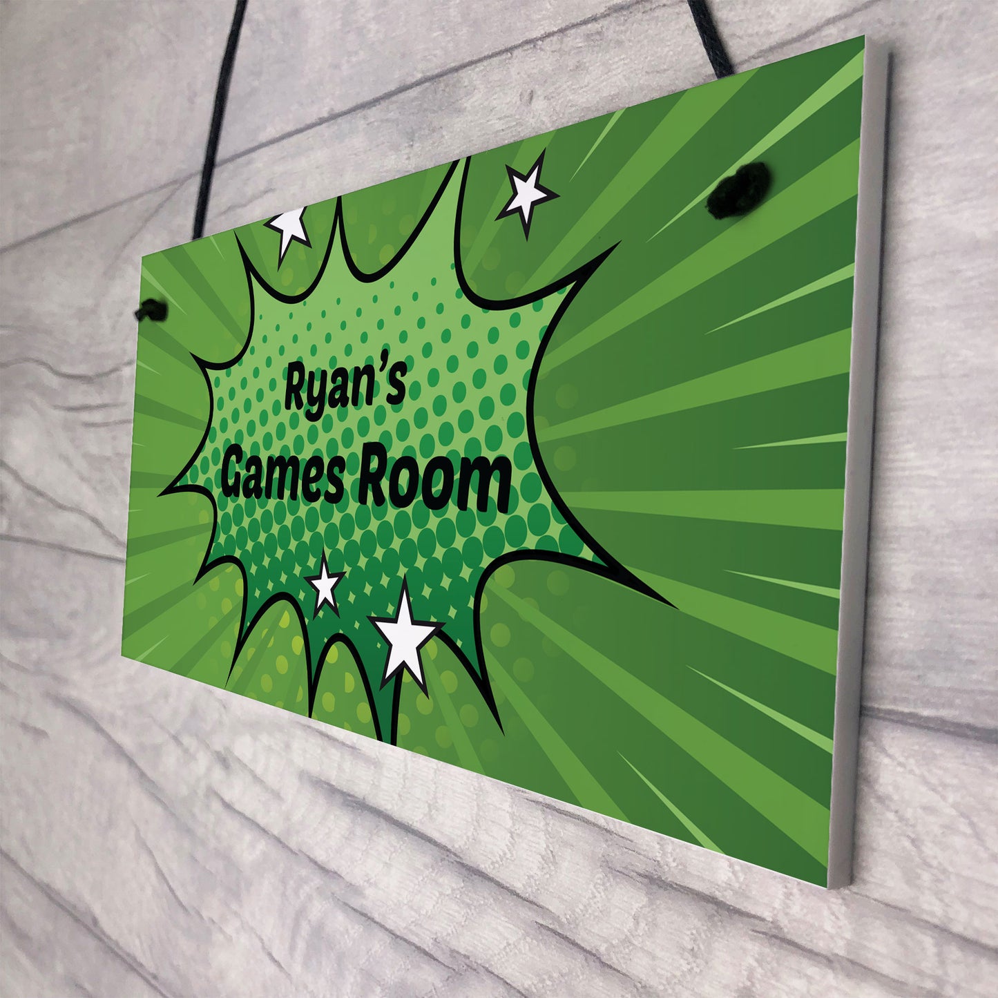 Games Room Sign PERSONALISED Gift For Gamer Bedroom Sign