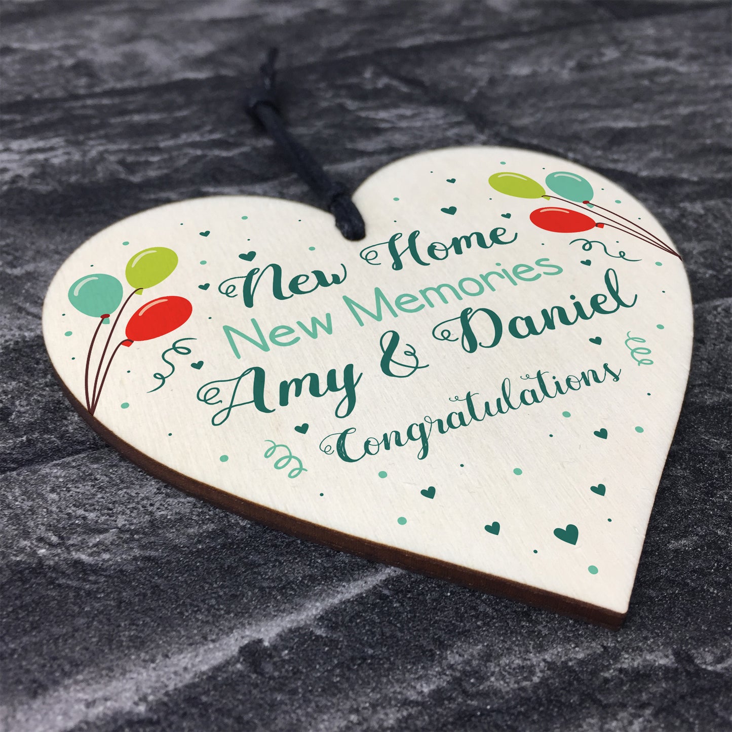 Personalised New Home Housewarming Gift First Plaque Sign