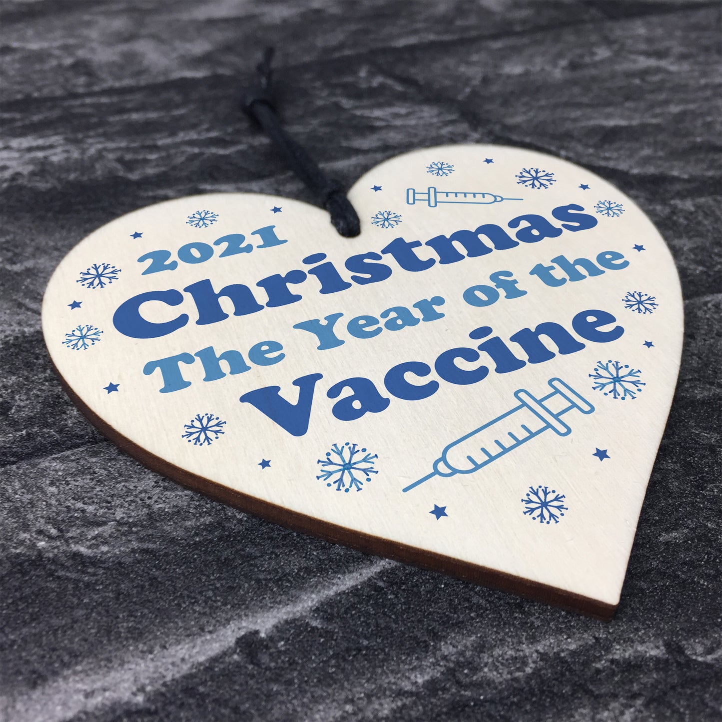 2021 Christmas Bauble Year Of The Vaccine Novelty Xmas Tree