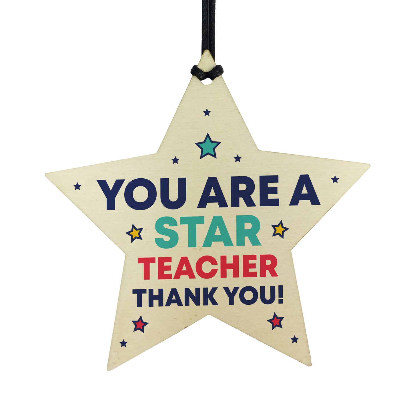 Teacher Gift Plaque Wood Star Thank You Teacher Gift Leaving