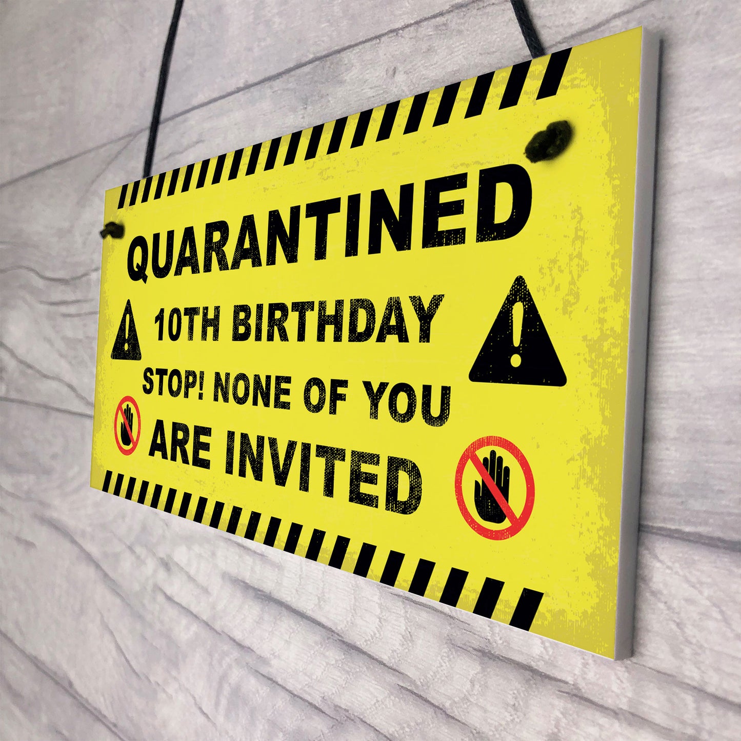 Novelty Quarantine Birthday Sign Funny 18th 21st Birthday Decor