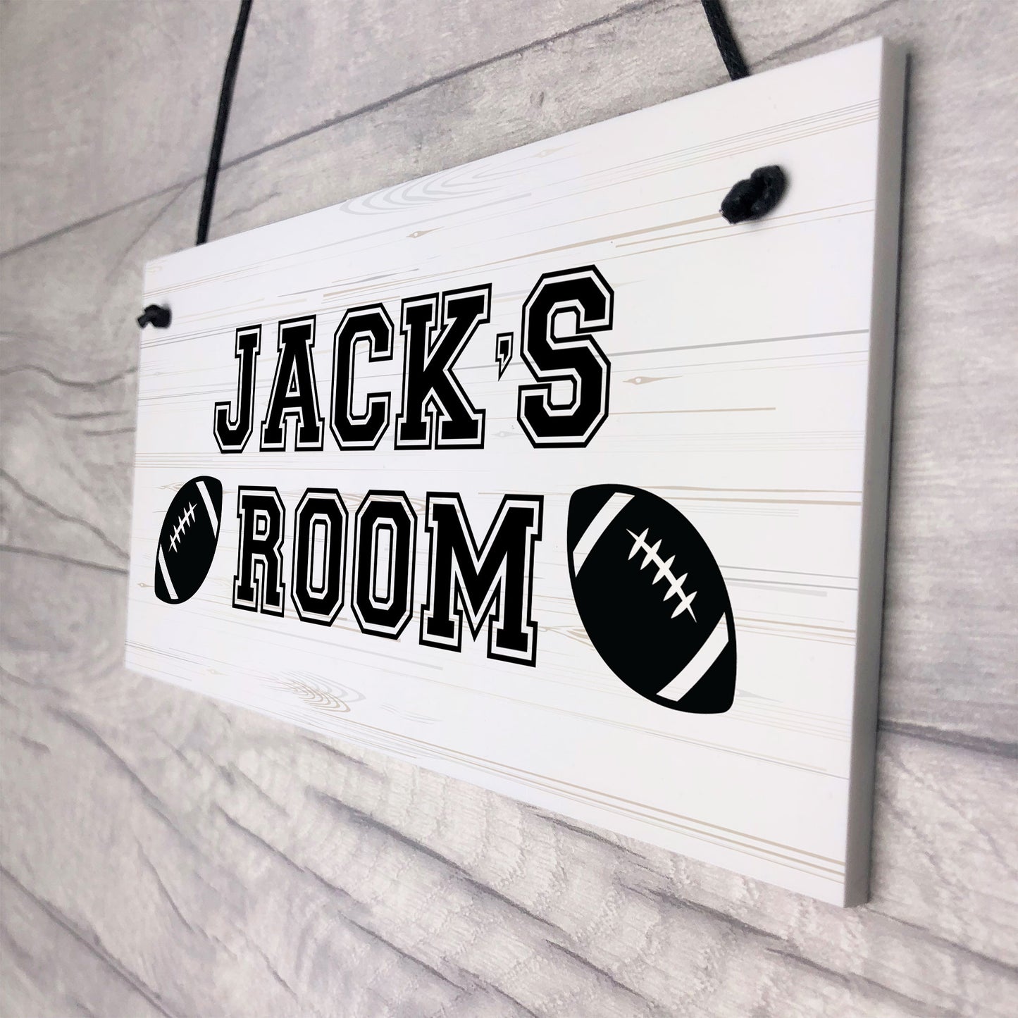 Rugby Room Door Sign PERSONALISED Boys Bedroom Decor Rugby Gifts