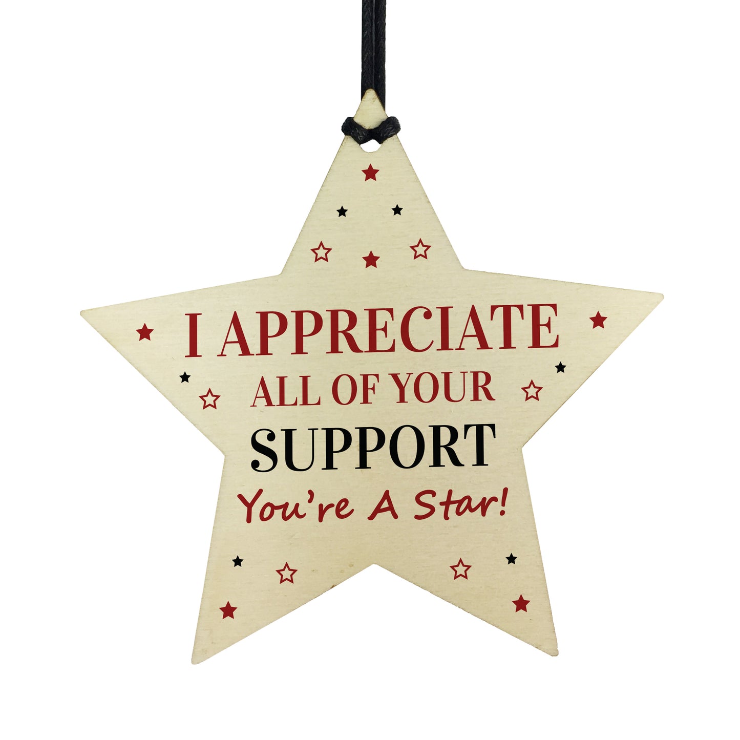 Thank YOU Gift Wooden Hanging Star Teacher Volunteer Friendship