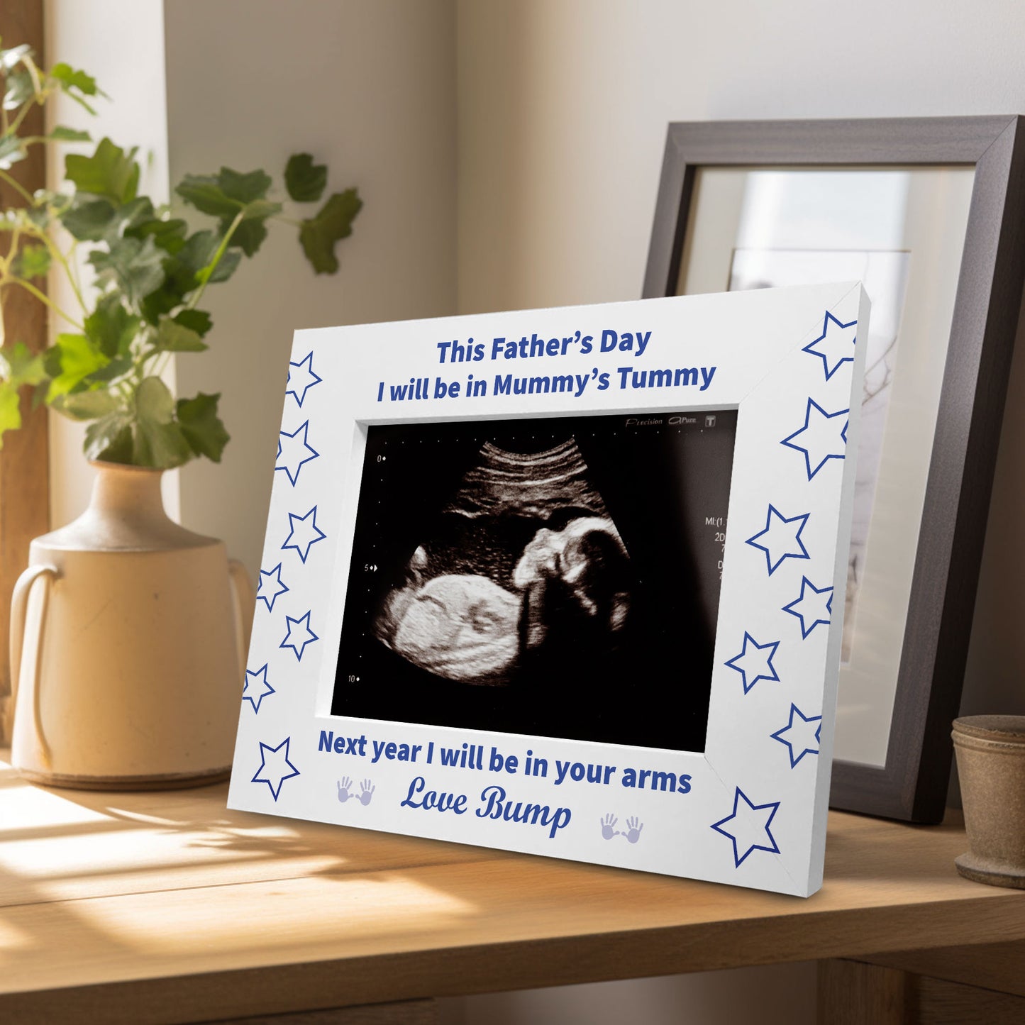 Fathers Day Gift For Dad To Be Wooden Photo Frame Baby Boy Gifts