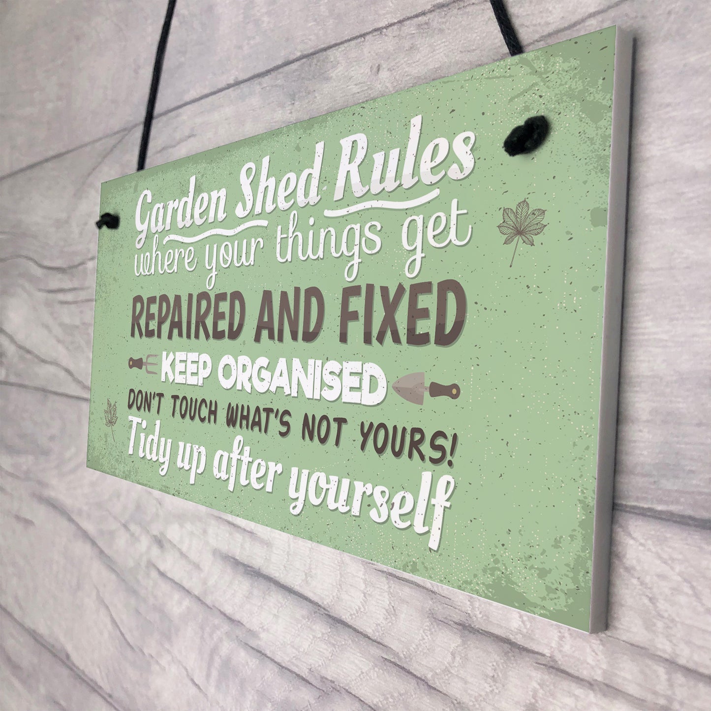 Garden Shed Rules Novelty Plaque Garden SummerHouse Friendship