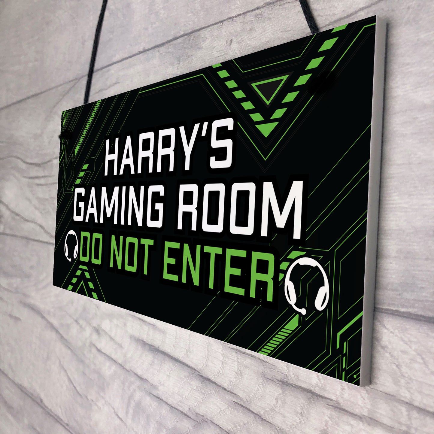 Personalised Gaming Room Sign Do Not Enter Plaque Gamer Gift