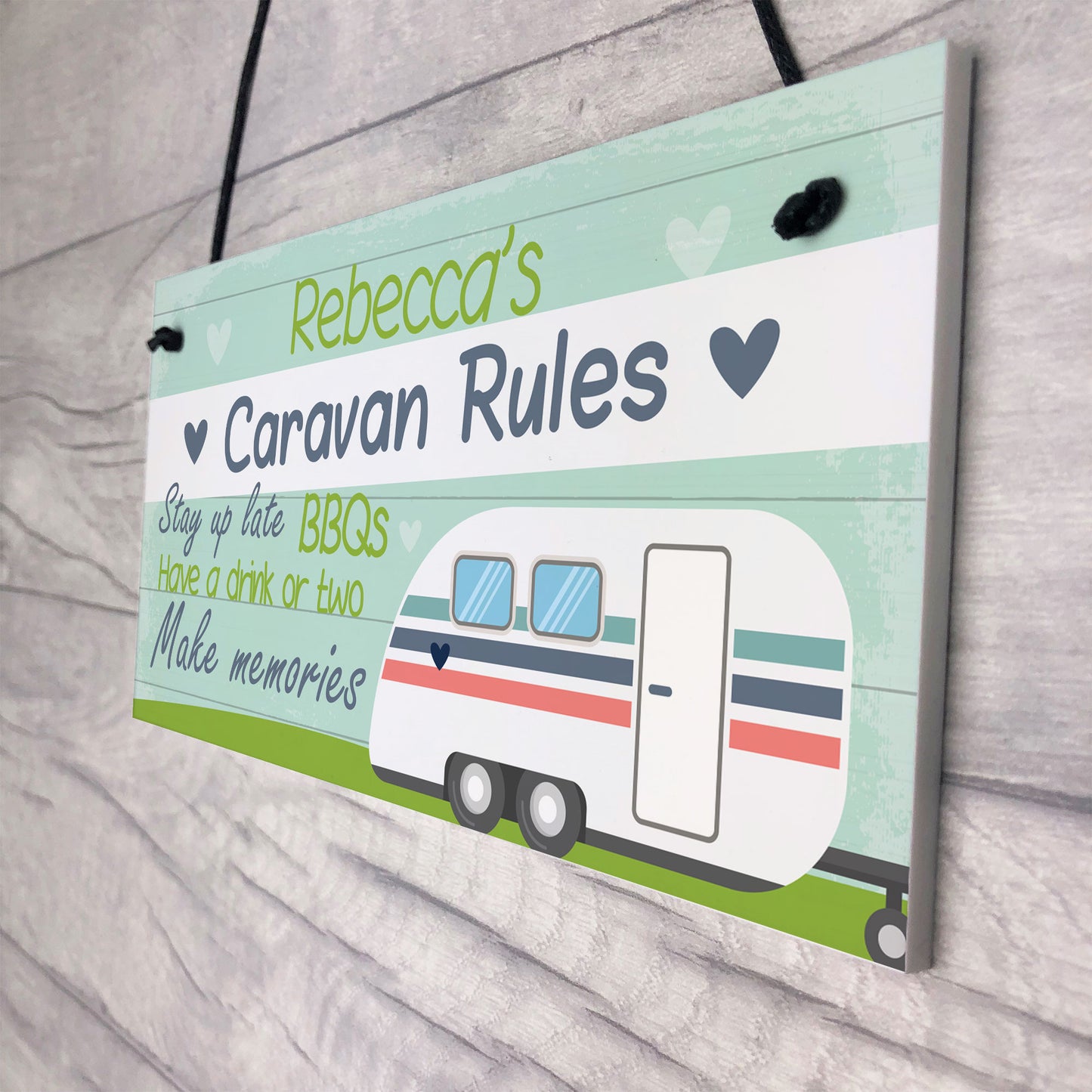 Caravan Sign PERSONALISED Any Name Caravan Camping Camper