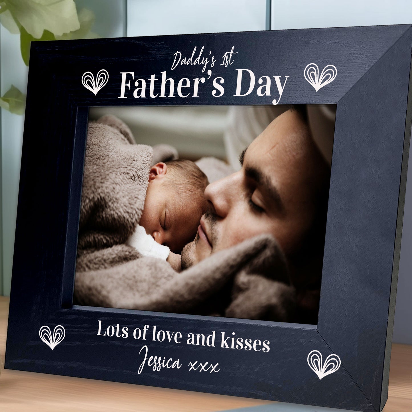 Daddys 1st Fathers Day Photo Frame Personalised Fathers Day Gift