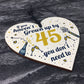 Funny Happy Birthday 45 Wood Heart Man Wife Grandma Grandad