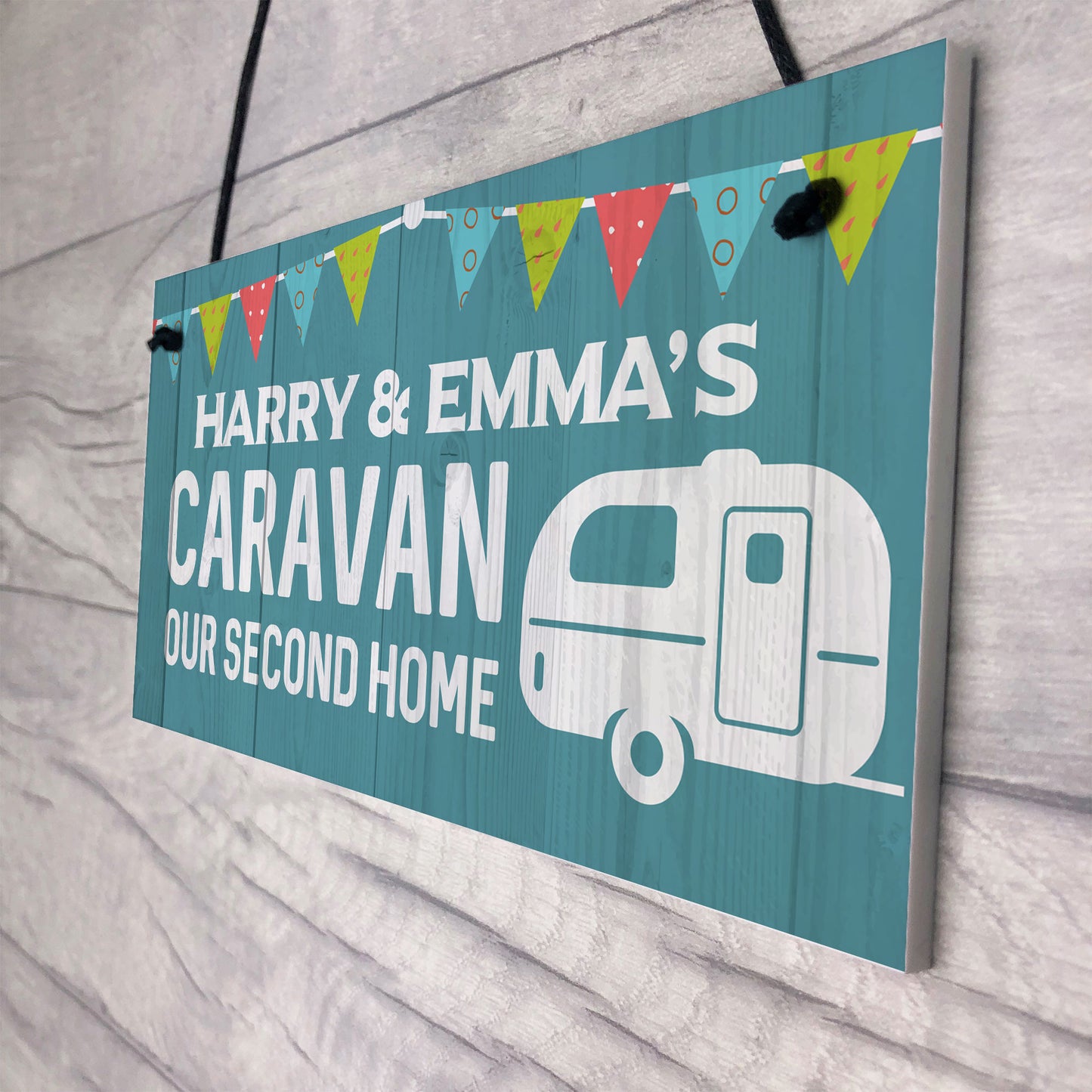 Personalised Caravan Sign Bunting Caravan Accessories Home Decor