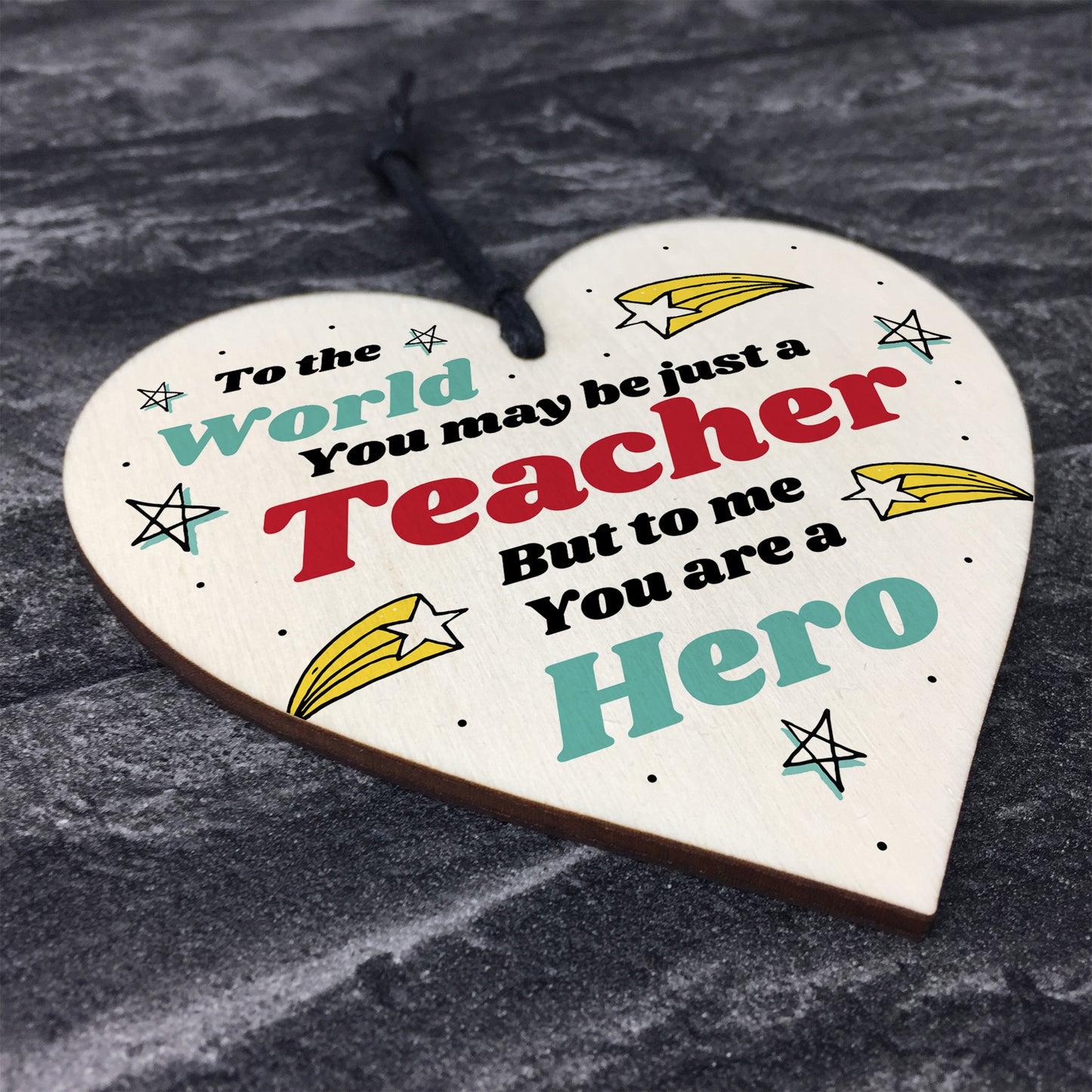 Special Thank You Gift For Teacher Friendship Gift Wood Heart