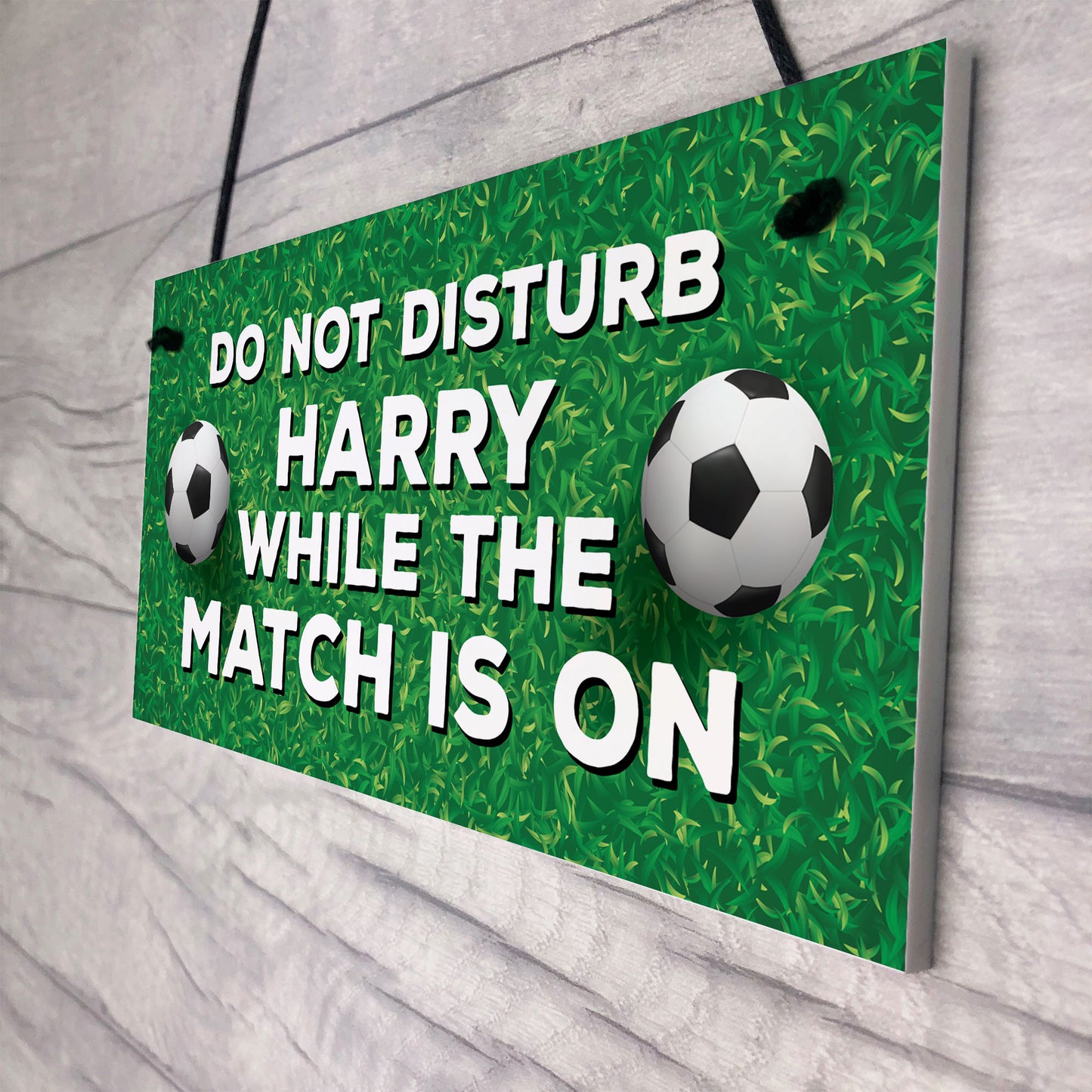 Football Sign For Bedroom Man Cave Door Wall Sign Personalised