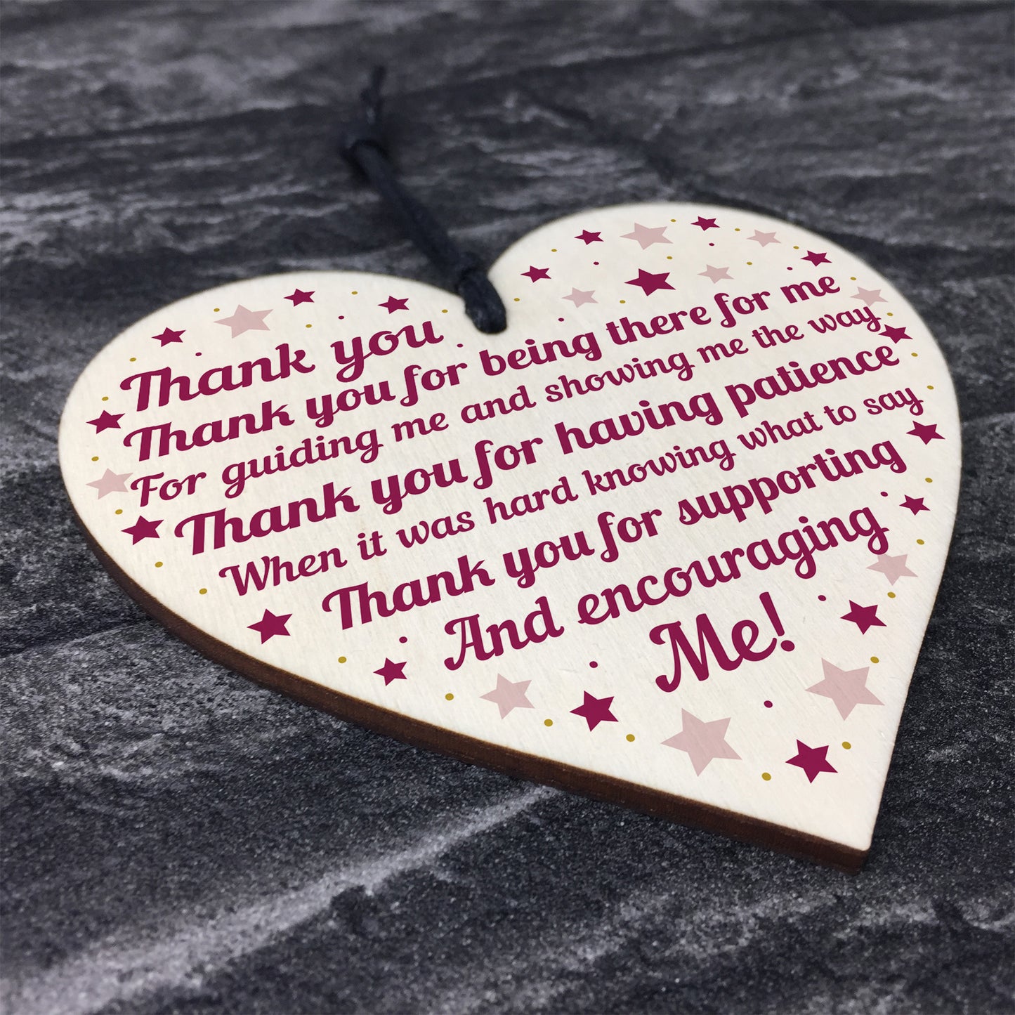 Thank You Gift Plaque FriendshipTeacher Mum Dad Mothers Day