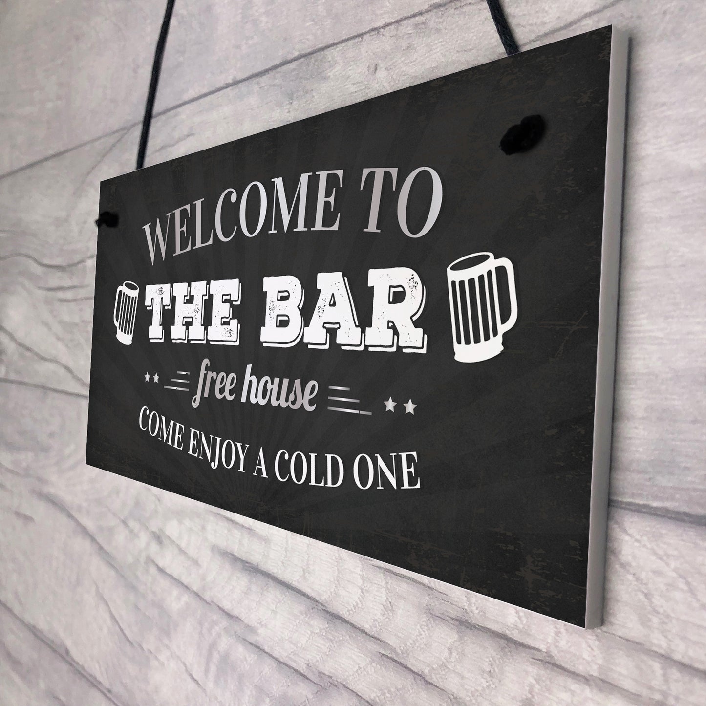 Welcome Pub Beer Bar Funny Wall Sign Gift Present Landlord