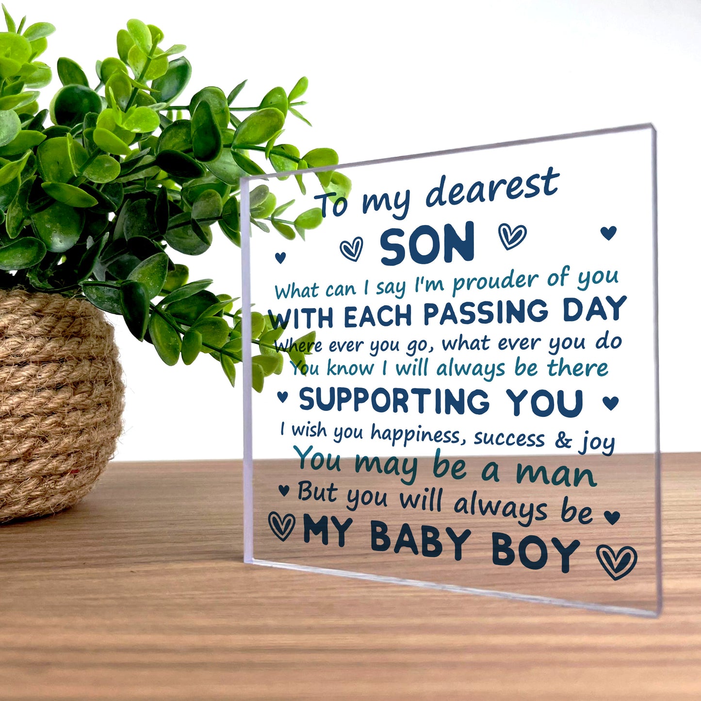 Son Gifts From Dad 18th 21st Birthday Gift Plaque Gift From Mum