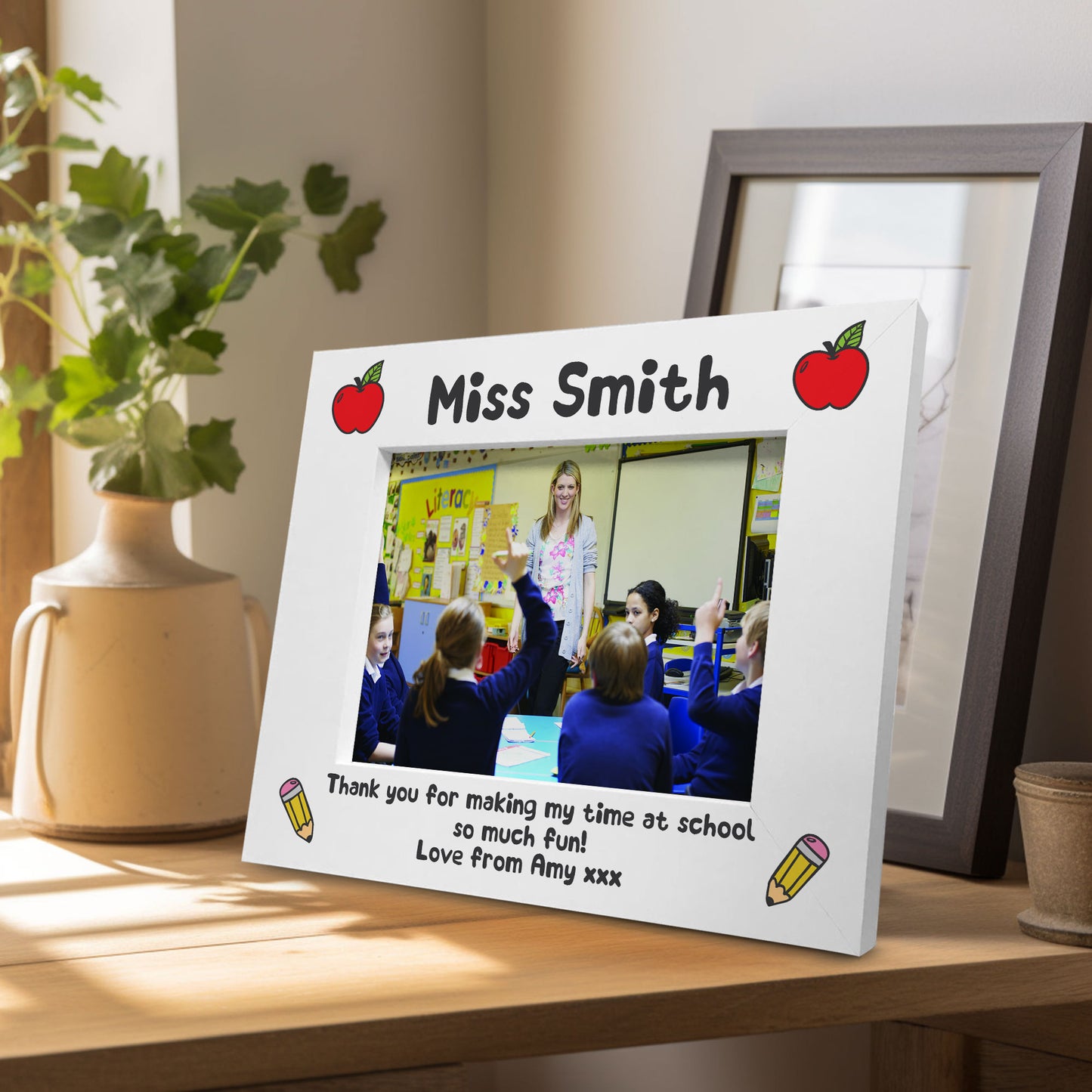 Personalised Teacher Gift Leaving School Nursery Preschool Frame