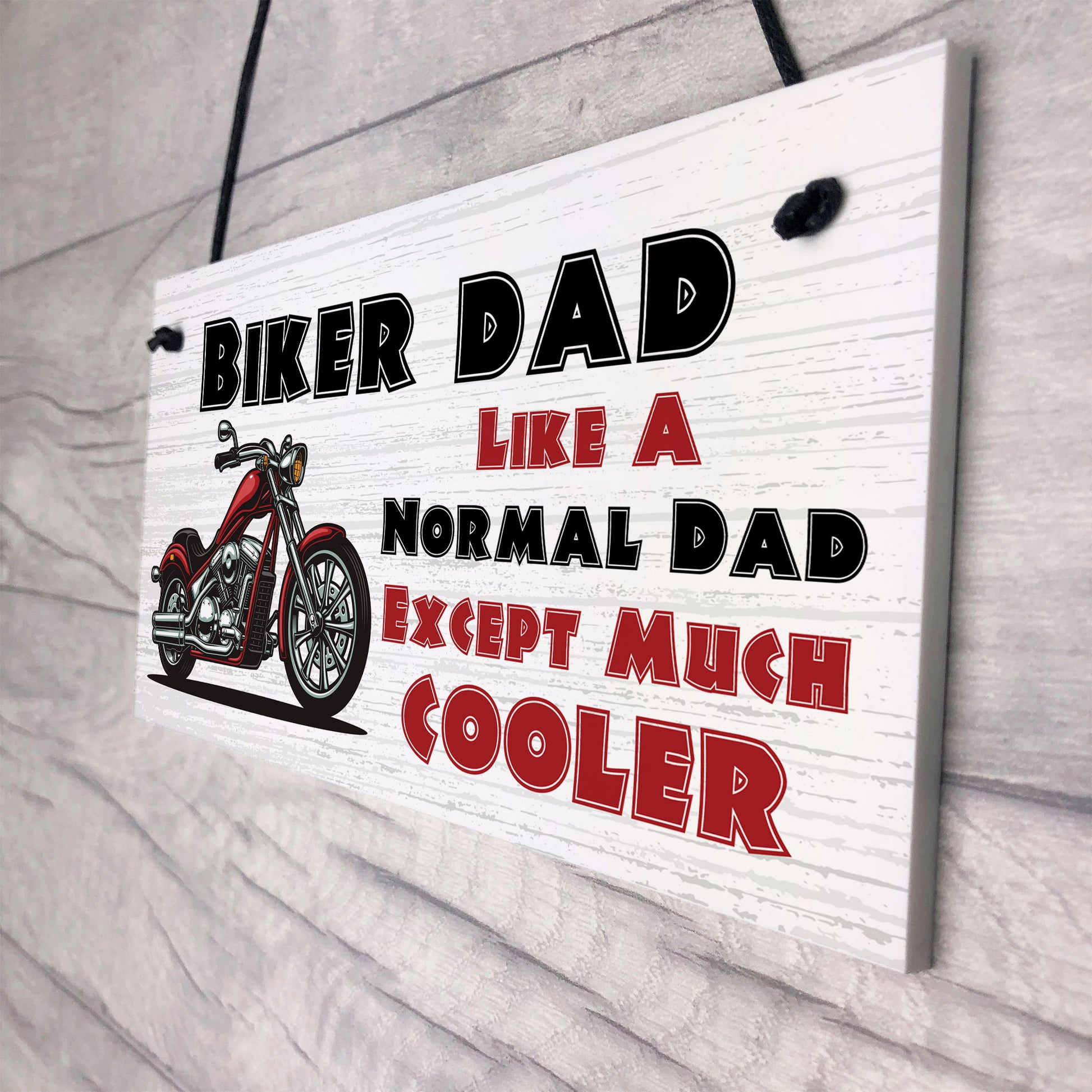 Funny Biker Dad Sign Biker Gift Dad Gift For Birthday Christmas