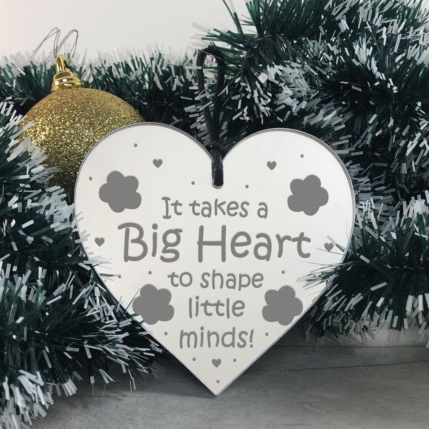 Teacher Mirror Heart Thank You Gift For Teacher Teaching