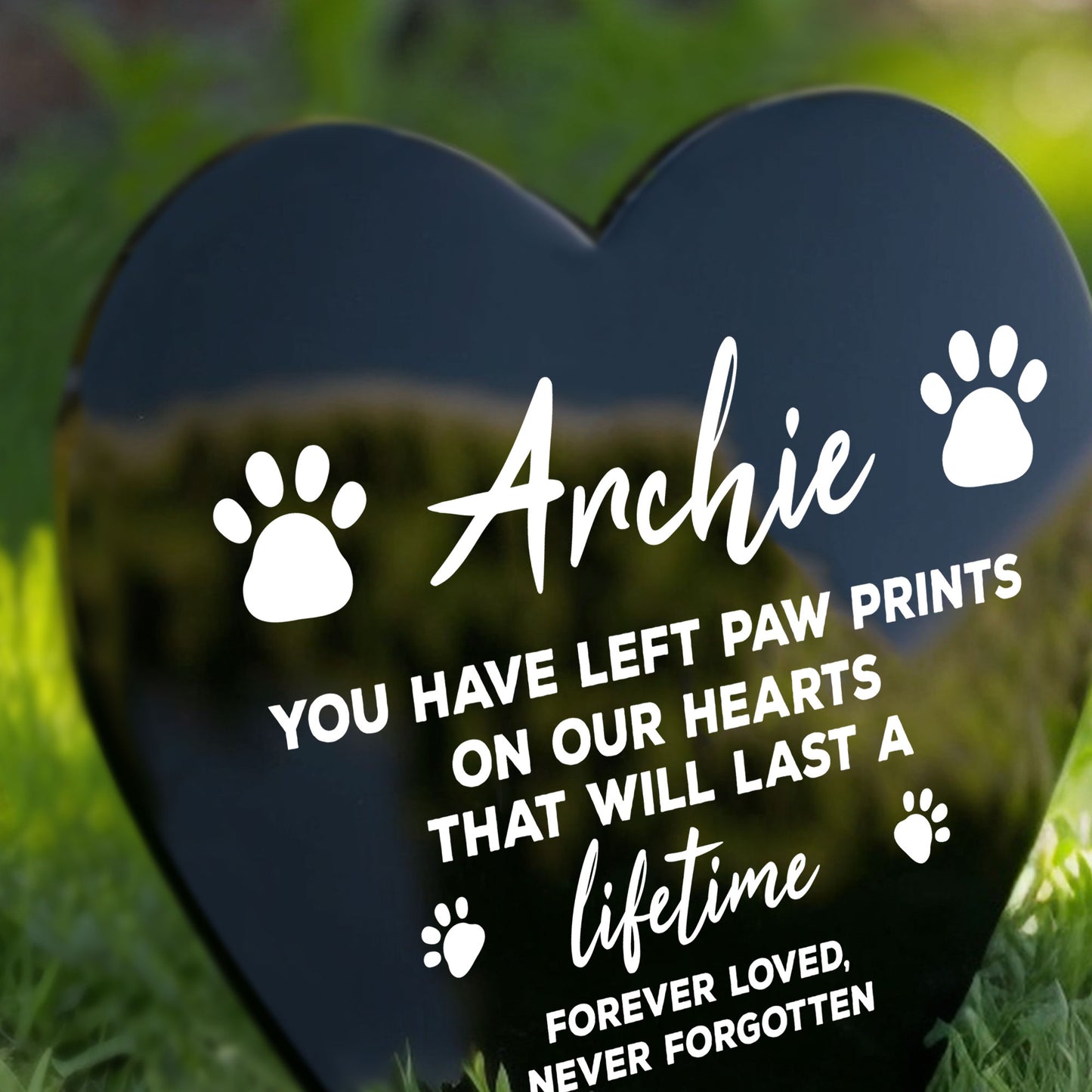 Memorial Plaque For Pet Dog Personalised Grave Marker Gifts