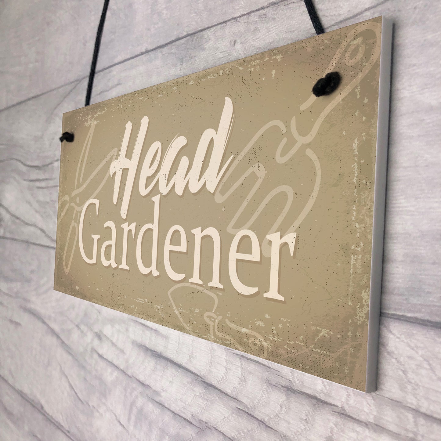 Garden Sign Head Gardener Plaque Garden Shed SummerHouse