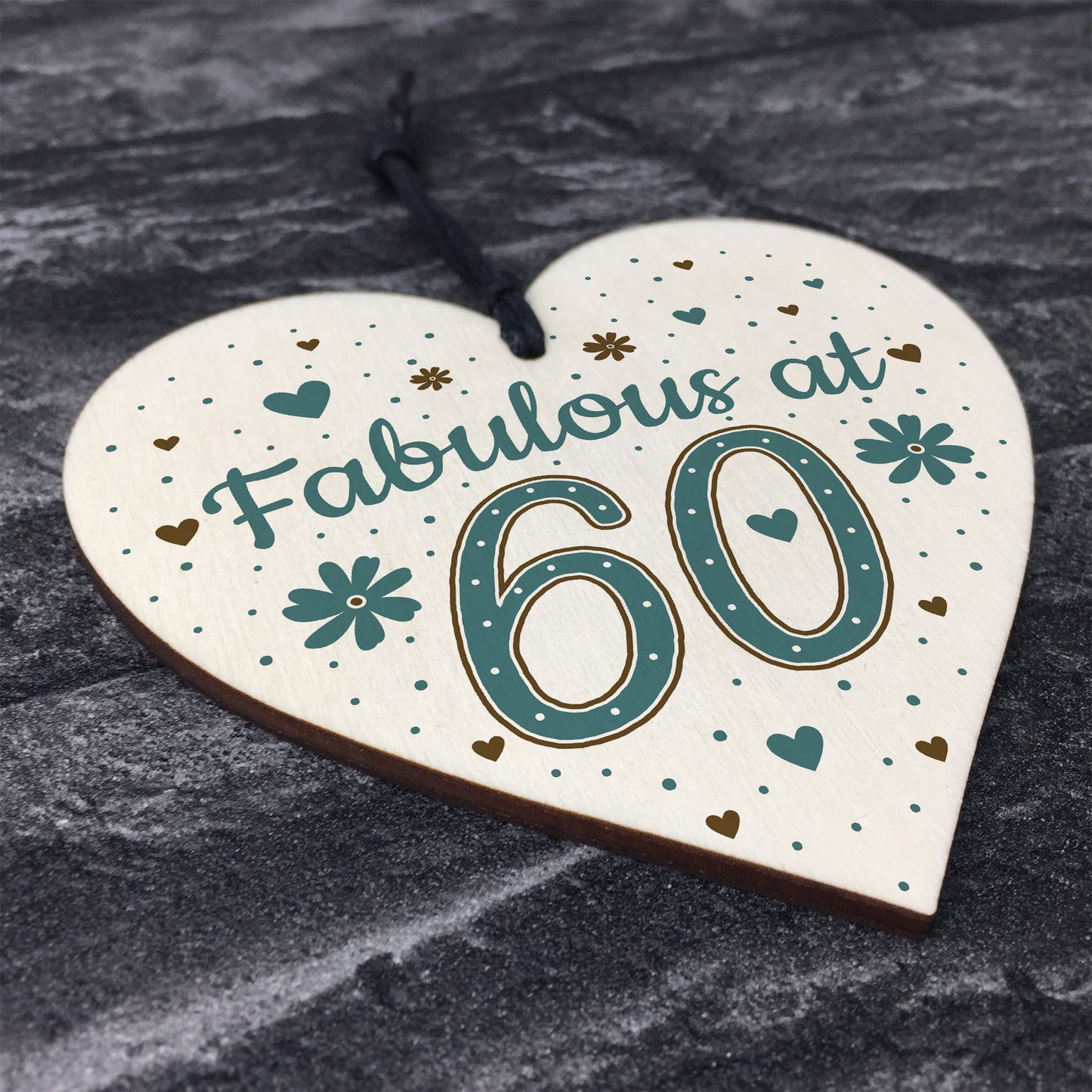 Fabulous At 60 60th 50th 40th Birthday Gifts For Women Men Heart