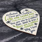 Cute Fathers Day Gift For Grandad Wooden Heart Grandad Gifts